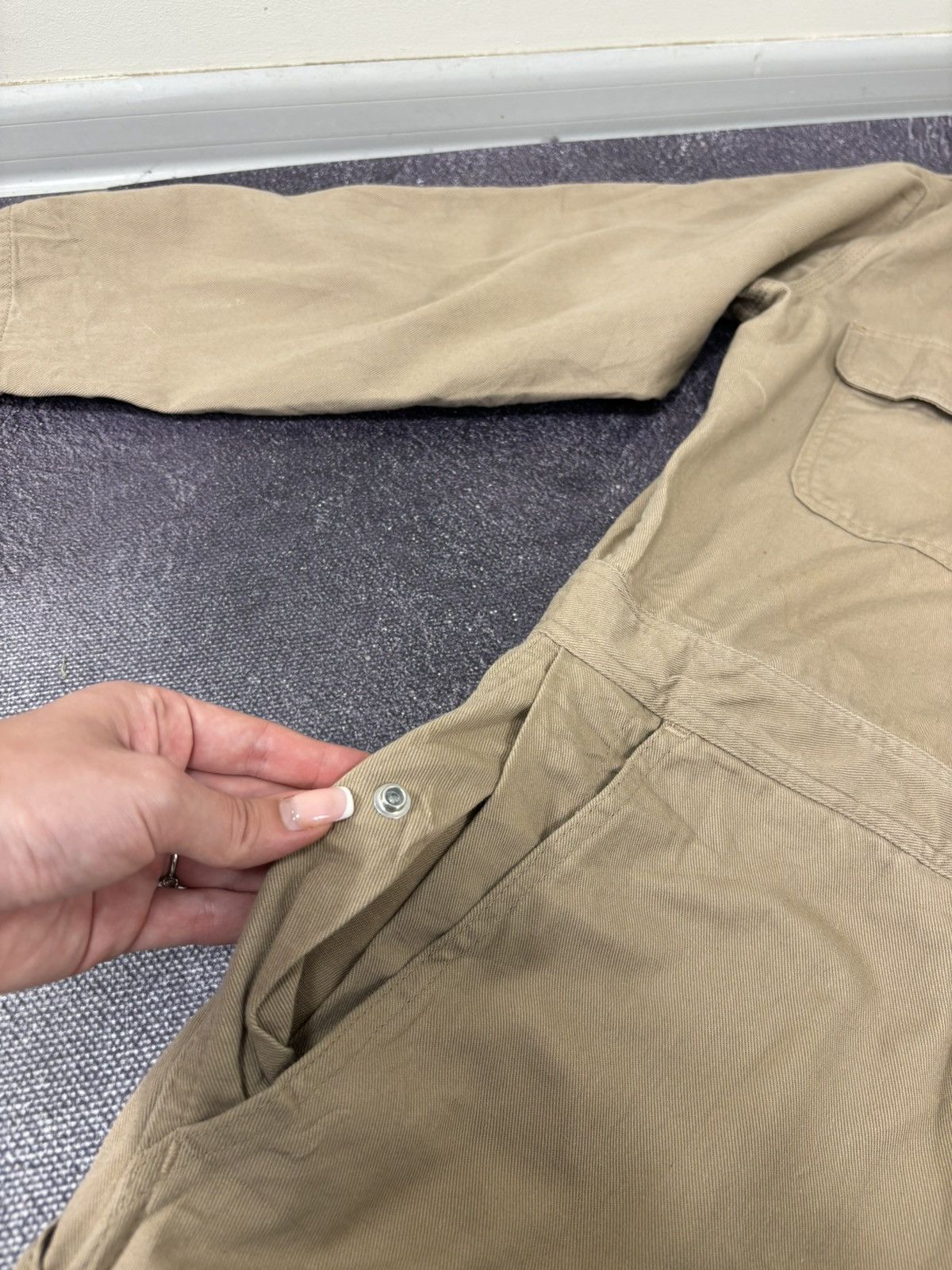 Carhartt Vintage Carhartt Flame Resistant Utility Work Beige Coverall Size US L / EU 52-54 / 3 - 12 Thumbnail