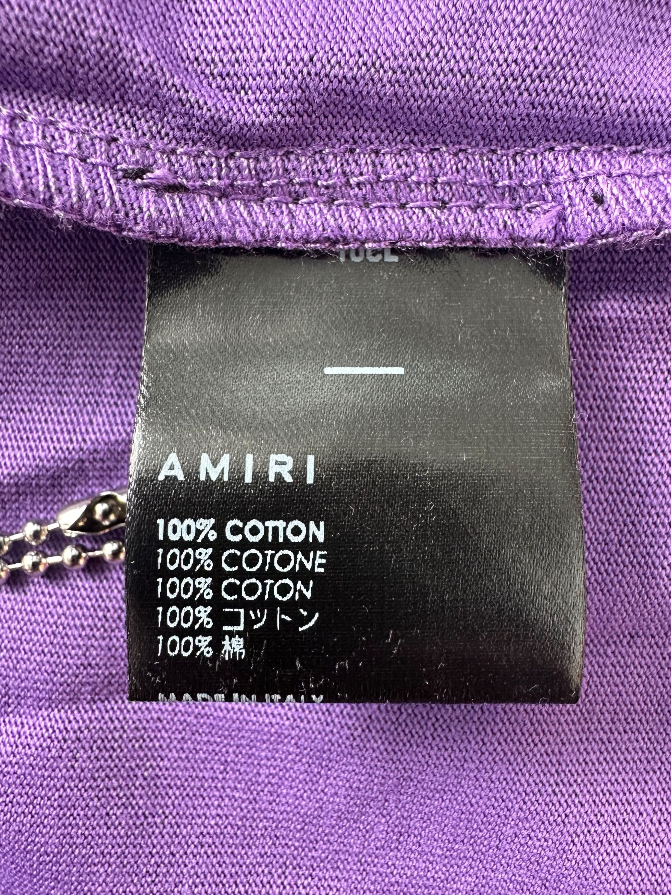 Amiri Amiri Purple & White MA Core Logo T-Shirt Size US XXL / EU 58 / 5 - 4 Thumbnail
