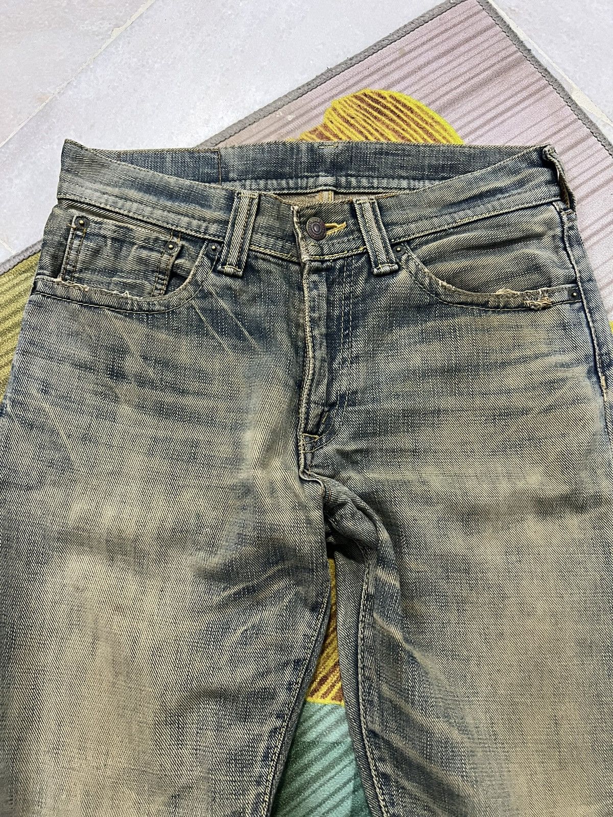 Japanese Brand GL HEART DISTRESSED RUSTY JEANS Size US 30 / EU 46 - 4 Thumbnail