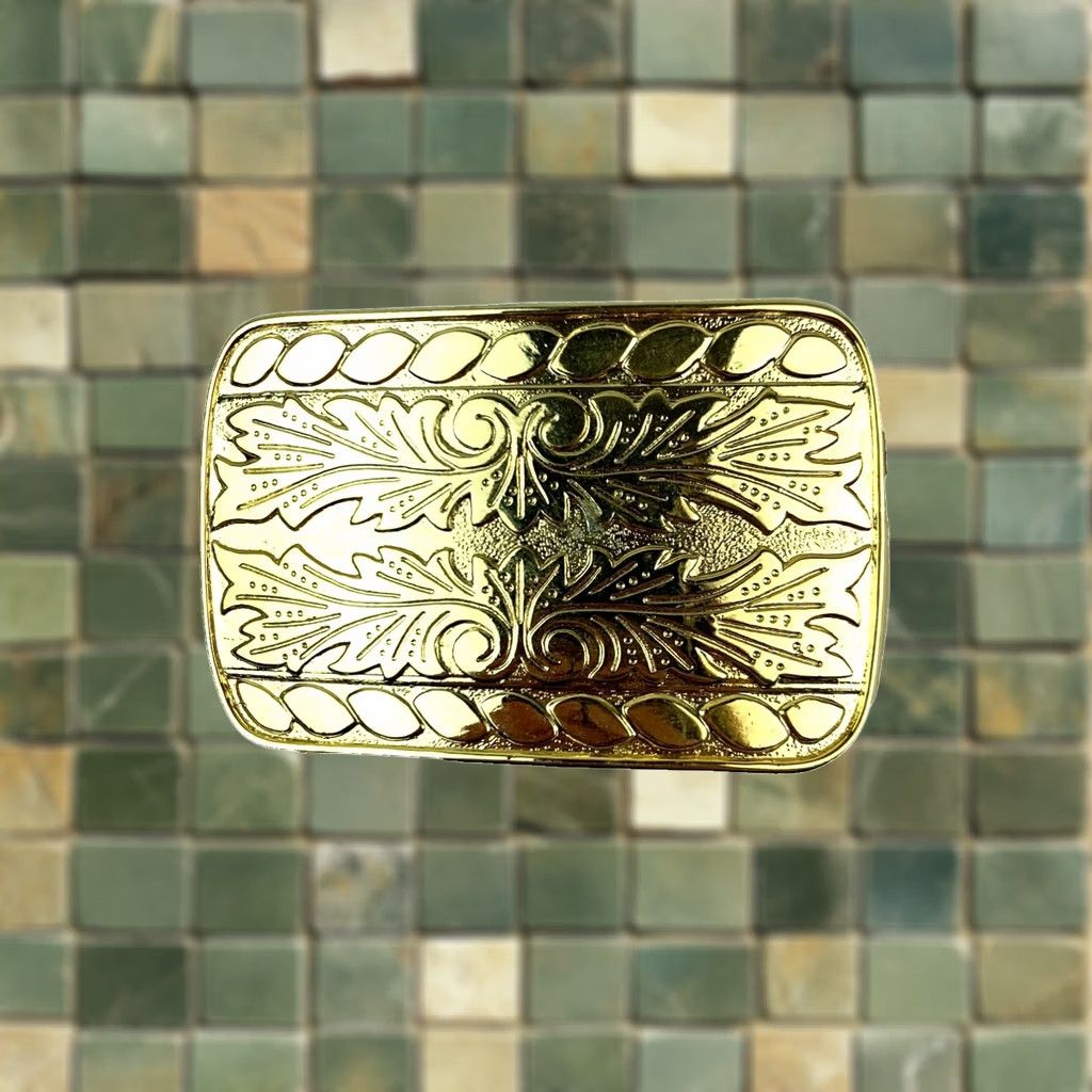 Vintage VINTAGE Unbranded Belt Buckle Western Gold Tone Ornate Made in USA Mens Buckle Store Display Size ONE SIZE - 1 Thumbnail