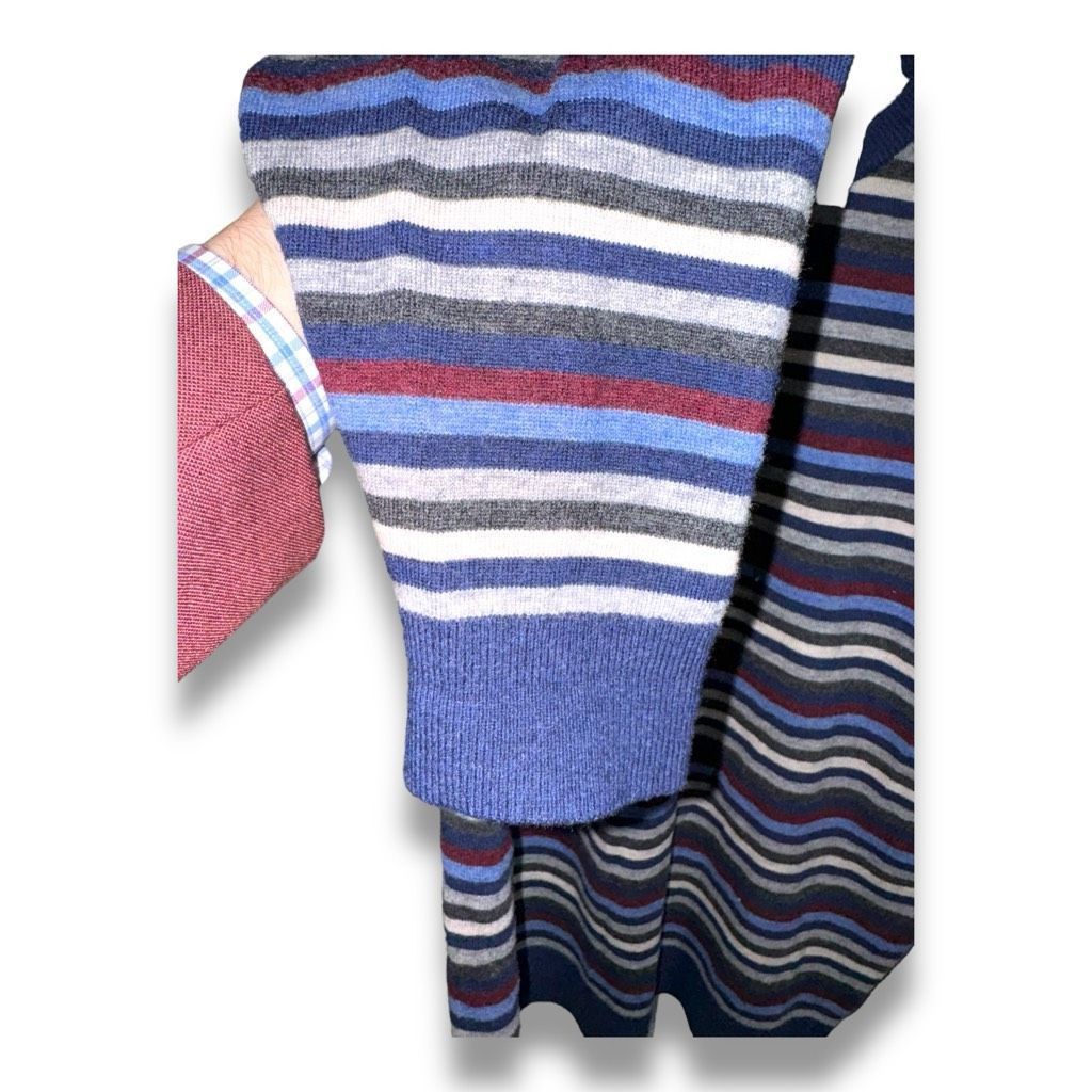 Daniel Cremieux Daniel Cremieux 100% Wool Multicolored Crewneck Sweater XL Size US XL / EU 56 / 4 - 3 Thumbnail