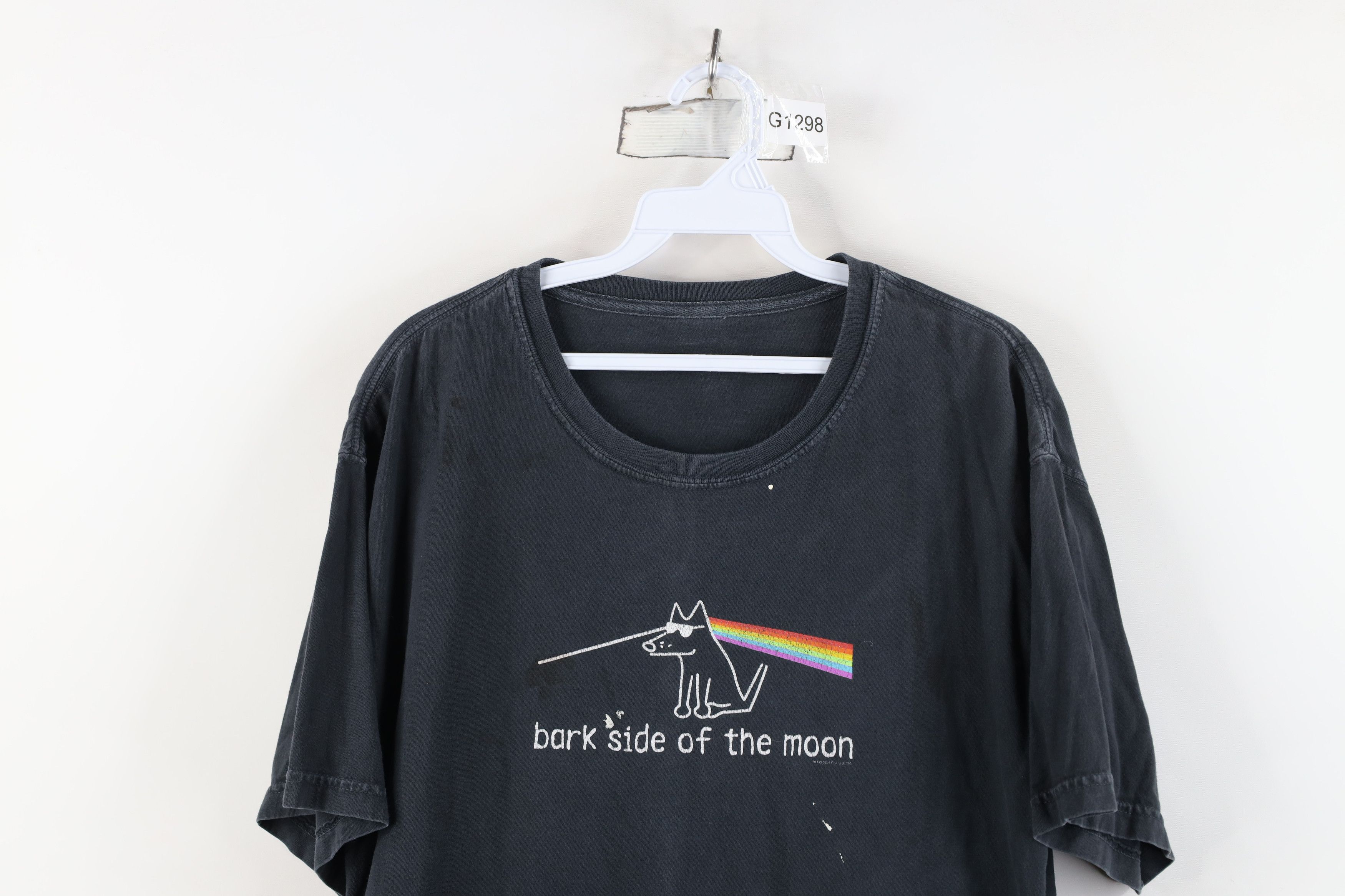 Vintage Teddy The Dog Parody Bark Side of the Moon T-Shirt Black Size US L / EU 52-54 / 3 - 2 Thumbnail