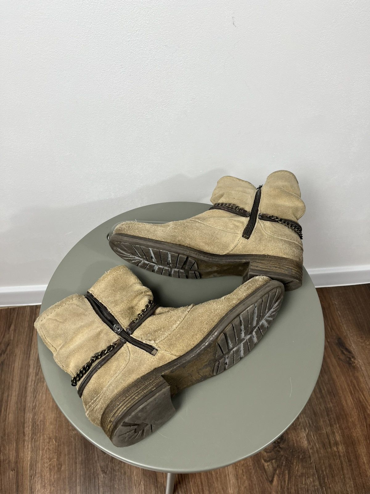 Other Vintage Suede Slouch Boots with Chains and Tassels Size 39 Size US 9 / IT 39 - 13 Thumbnail