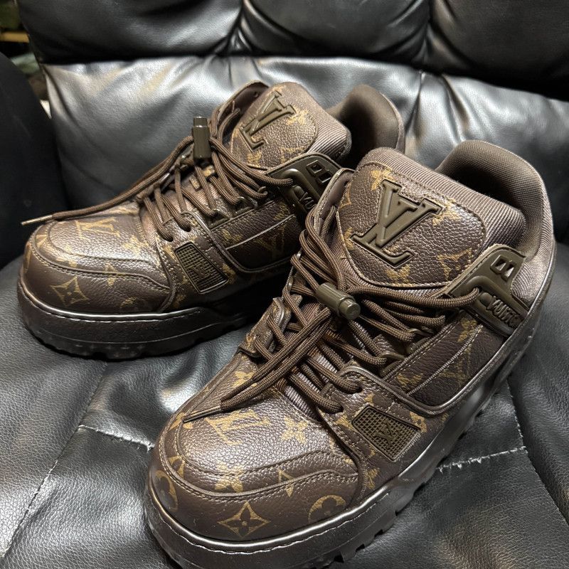 Louis Vuitton Louis Vuitton Trainer Maxi Brown Low-Top Sneakers 0079 Size US 8.5 / EU 41-42 - 1 Thumbnail