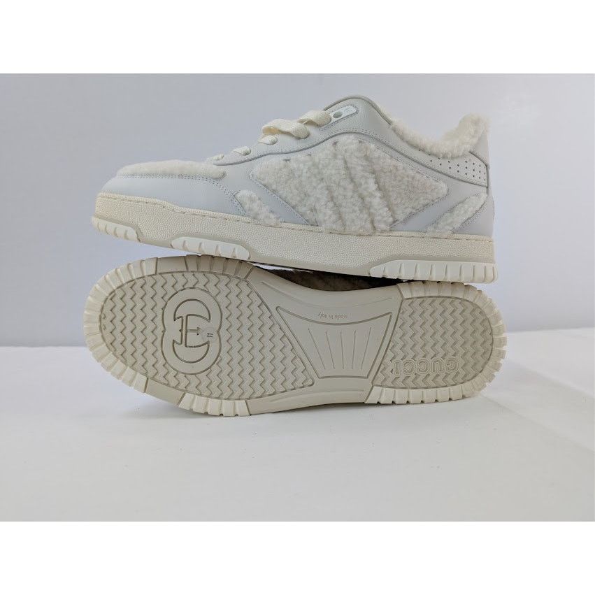 Gucci o1rshd1 Leather Re-Web Sneaker in White Size US 11.5 / EU 44-45 - 13 Thumbnail