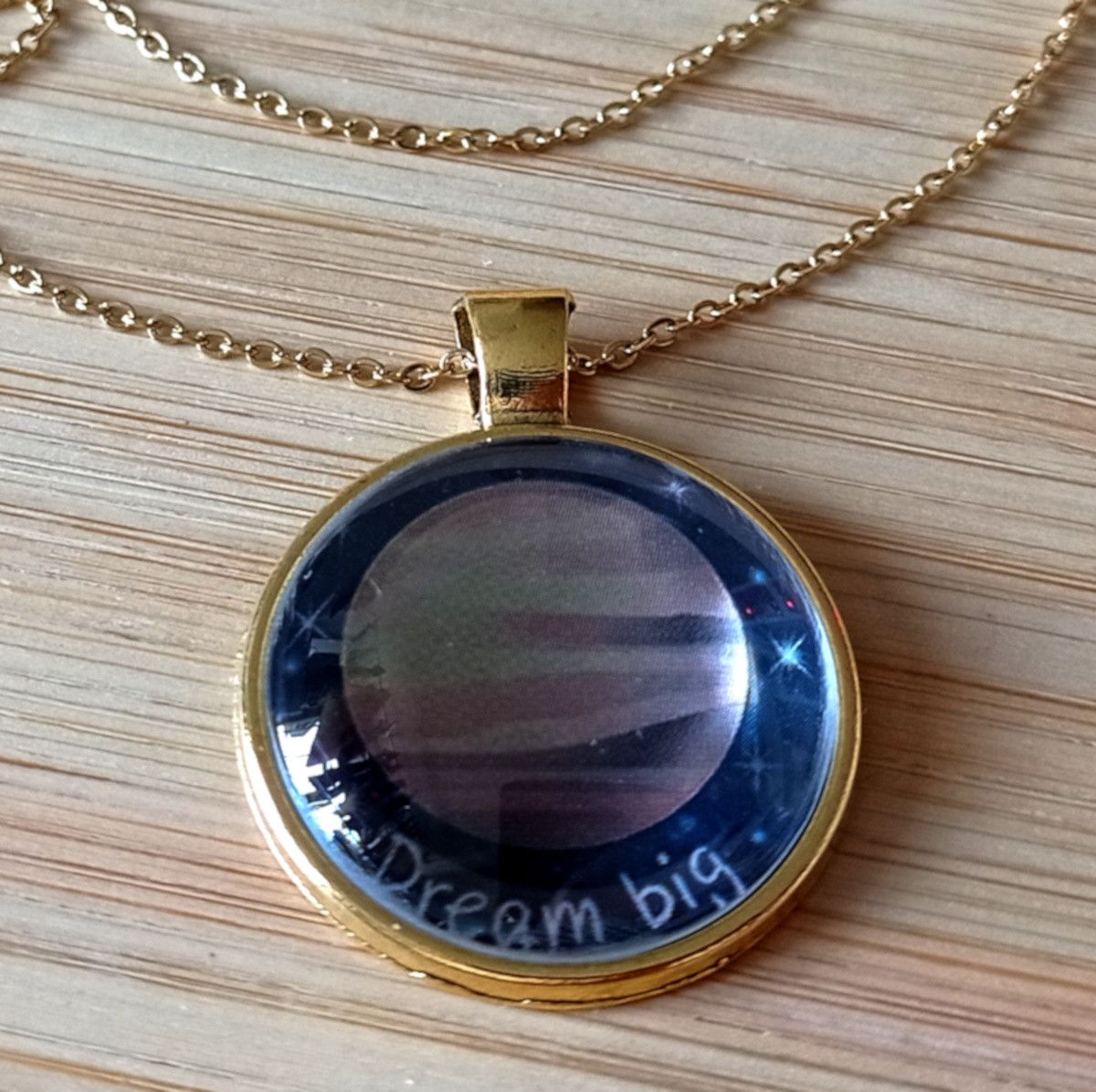 Hysteric Glamour × Japanese Brand × Vintage Punk Tiny Planet Jupiter Stainless Steel Gold Necklace Size ONE SIZE - 2 Thumbnail