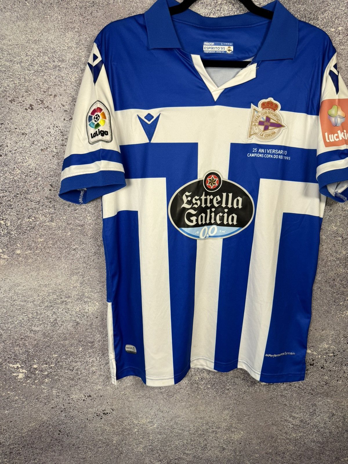 Macron × Vintage Deportivo de La Coruna 2020/21 Macron Soccer Jersey Size US L / EU 52-54 / 3 - 4 Thumbnail