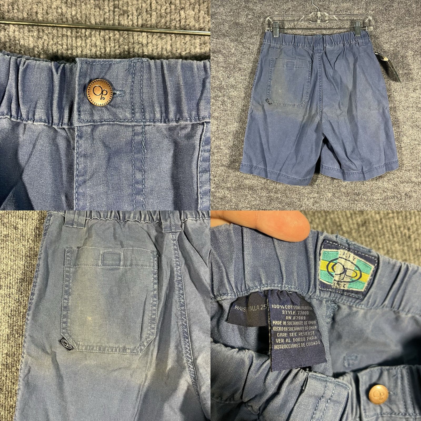 Ocean Pacific VINTAGE Op Ocean Pacific Shorts Bermuda Mens 25 Waist Beach 80s Surf Skate NEW Blue Size US 29 - 8 Thumbnail
