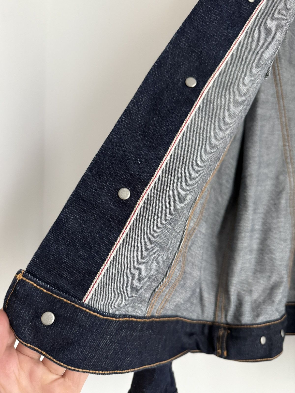 Bronson MFG. CO. Bronson Non Stock Selvedge Japan 🇯🇵 MFG.CO. Denim Jacket Sz M Size US L / EU 52-54 / 3 - 6 Thumbnail