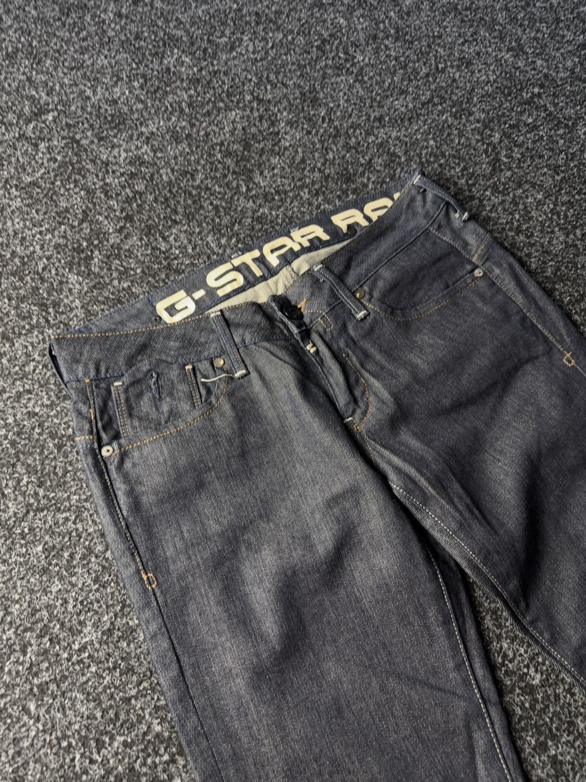 G-Star G-Star Raw Slim Fit Dark Wash Jeans Y2K Techwear Style Size 30" / US 8 / IT 44 - 7 Thumbnail