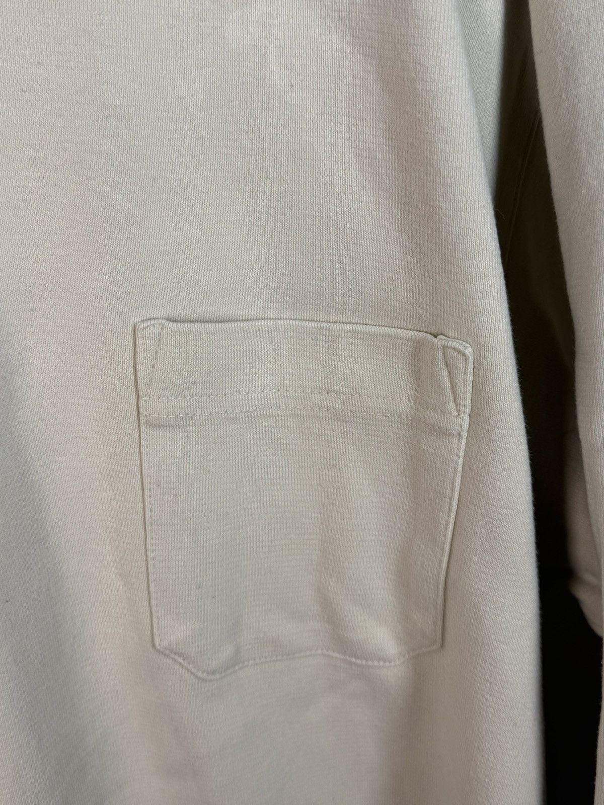 Yves Saint Laurent 90s Beige YSL Sweatshirt 1/4 Button Up Sweater Rugby Shirt Size US XL / EU 56 / 4 - 9 Thumbnail