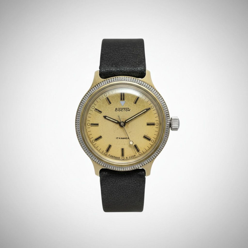 Vintage Vintage Vostok USSR Mechanical Watch 17 Jewels Gold Tone Size ONE SIZE - 3 Thumbnail