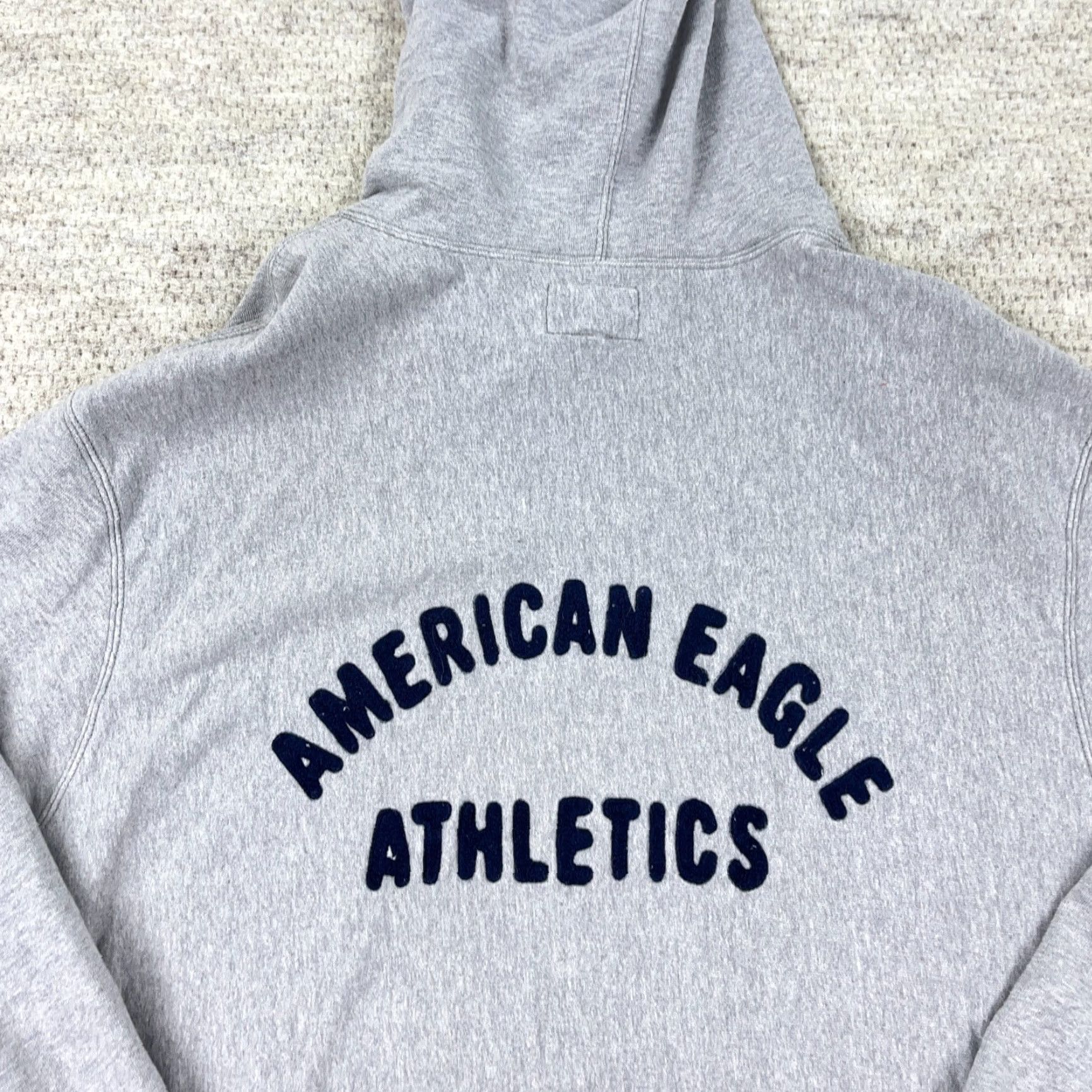 American Eagle Outfitters VINTAGE American Eagle Hoodie Men L Gray Blue Sweatshirt Spellout Grunge Embroidered Logo Pullover Hooded All Seasons Size US L / EU 52-54 / 3 - 3 Thumbnail
