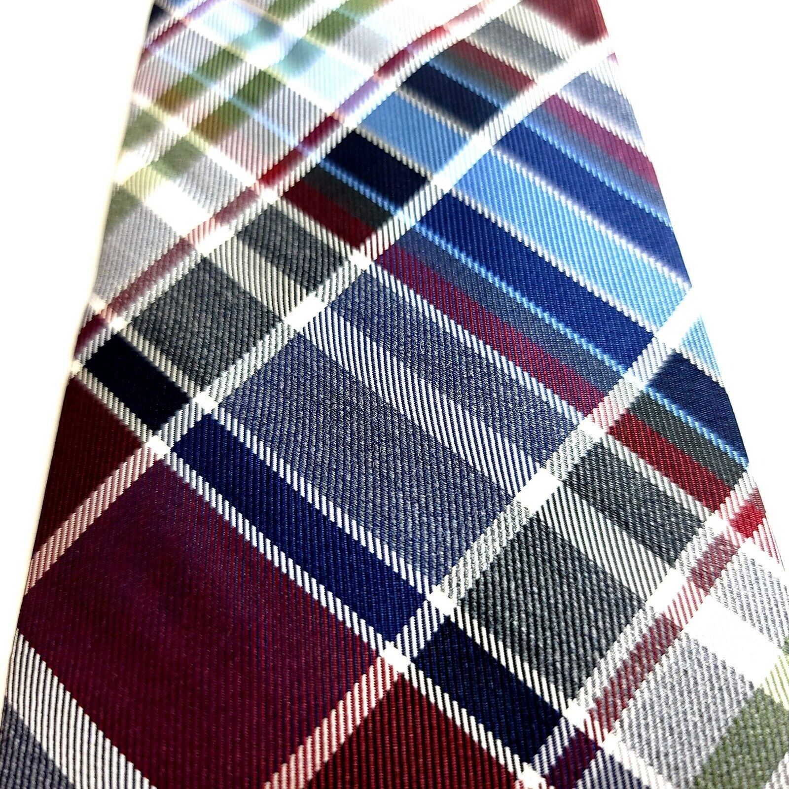 Croft & Barrow Croft & Barrow Multi-Colored Plaid Rayon Silk Tie Size ONE SIZE - 2 Thumbnail
