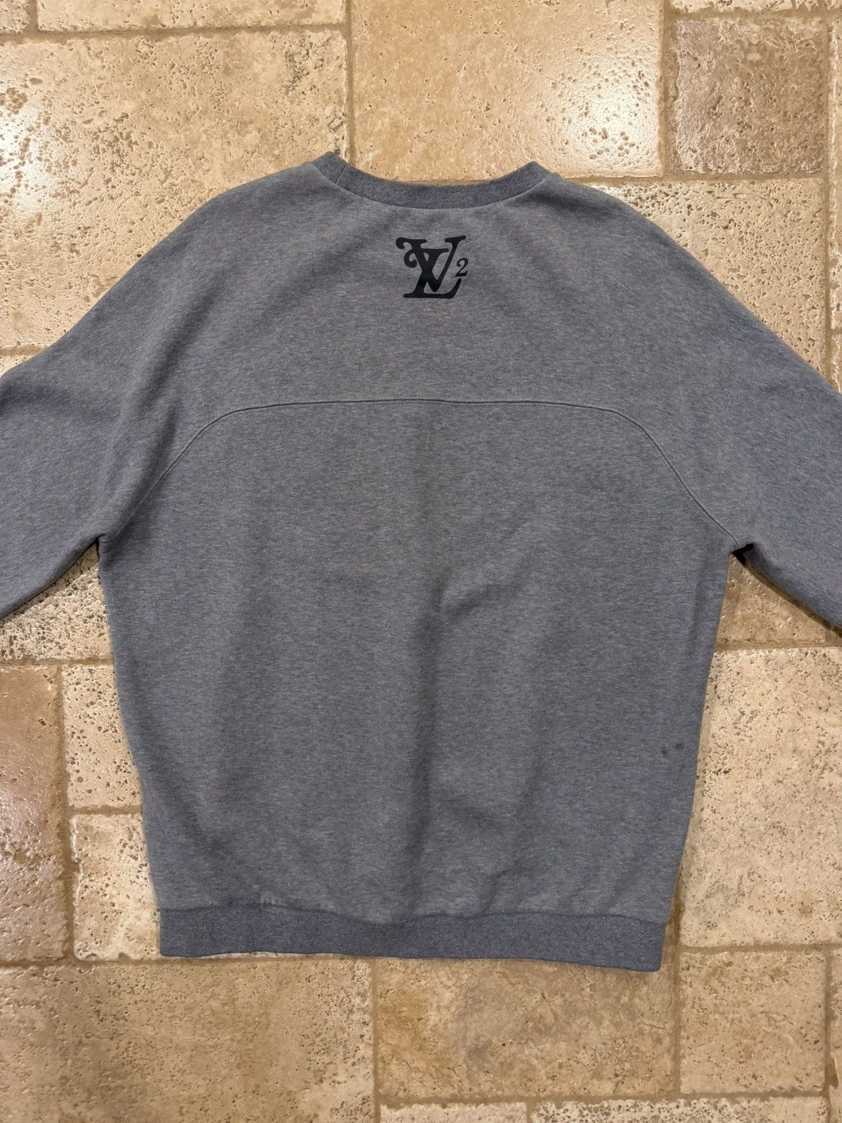 Louis Vuitton × Nigo Louis Vuitton x Nigo Human Heather Grey Crewneck SweatShirt Size US XXL / EU 58 / 5 - 11 Thumbnail
