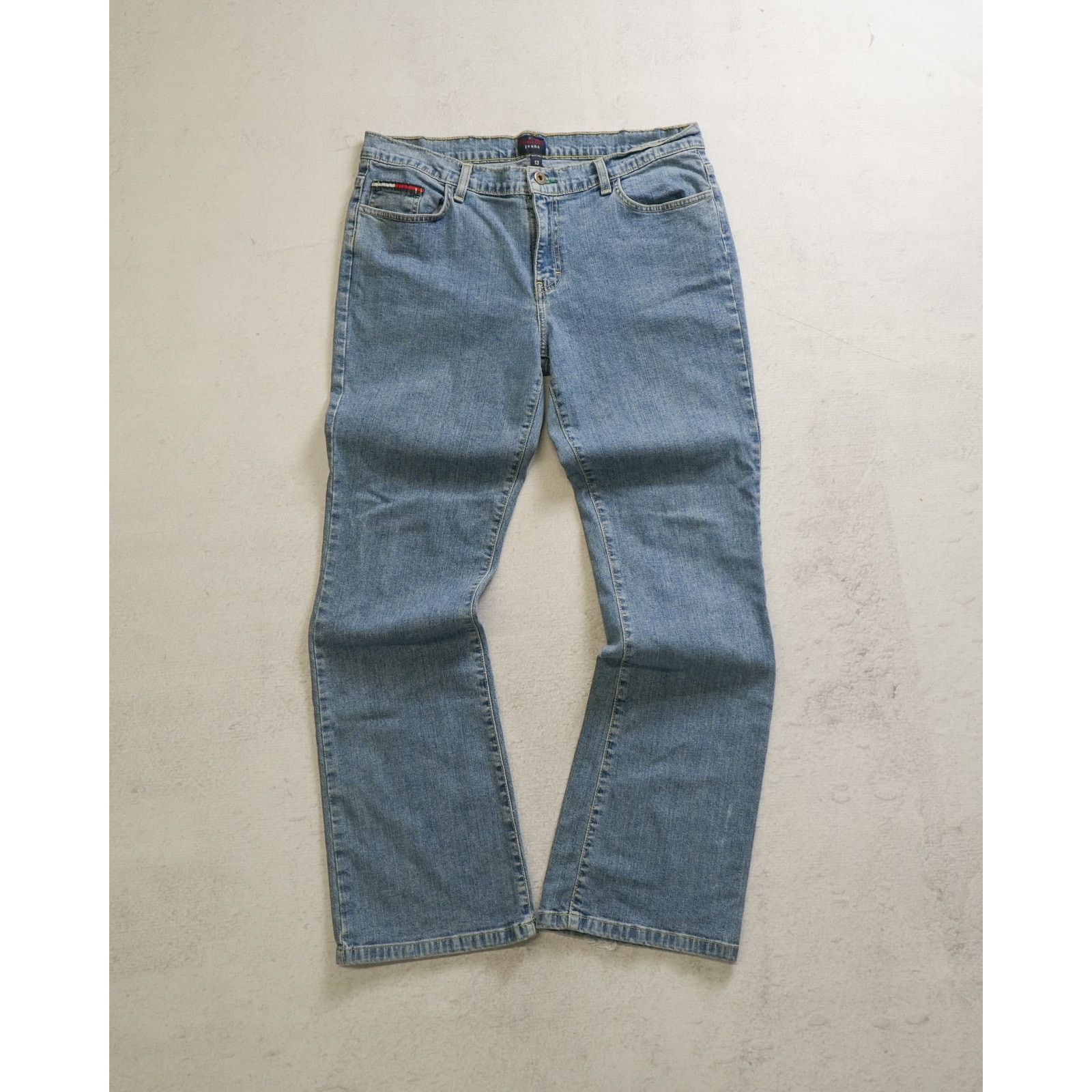 Tommy Hilfiger Vintage 00s Tommy Hilfiger Blue Flare Jeans - Women's 34x30 Size 34" / US 12 / IT 48 - 1 Thumbnail