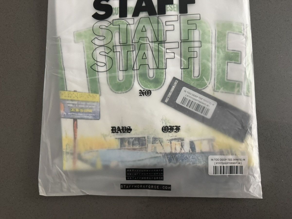 STAFF WORKFORCE STAFF WORKFORCE IN TOO DEEP T thrashed suboxone suicideboys Size US M / EU 48-50 / 2 - 8 Thumbnail