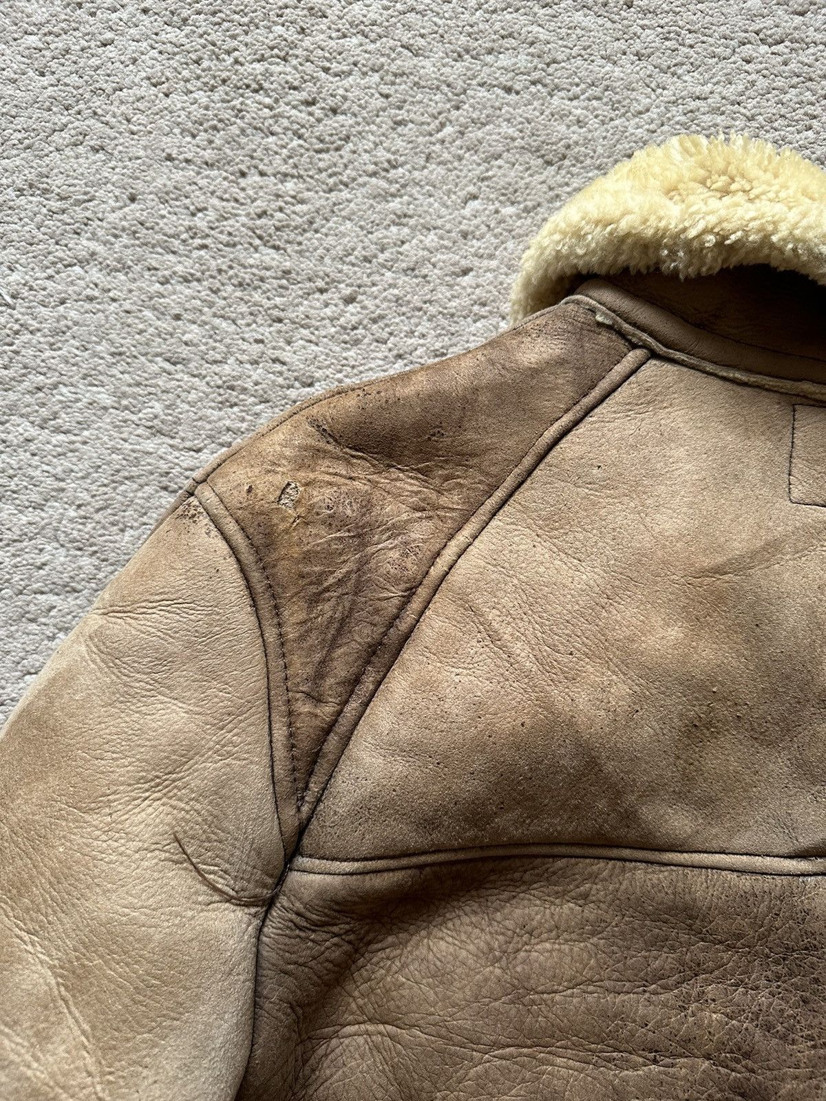 Avirex 1990s Avirex Type-B6 Sheepskin Aviator Jacket Size US L / EU 52-54 / 3 - 15 Thumbnail