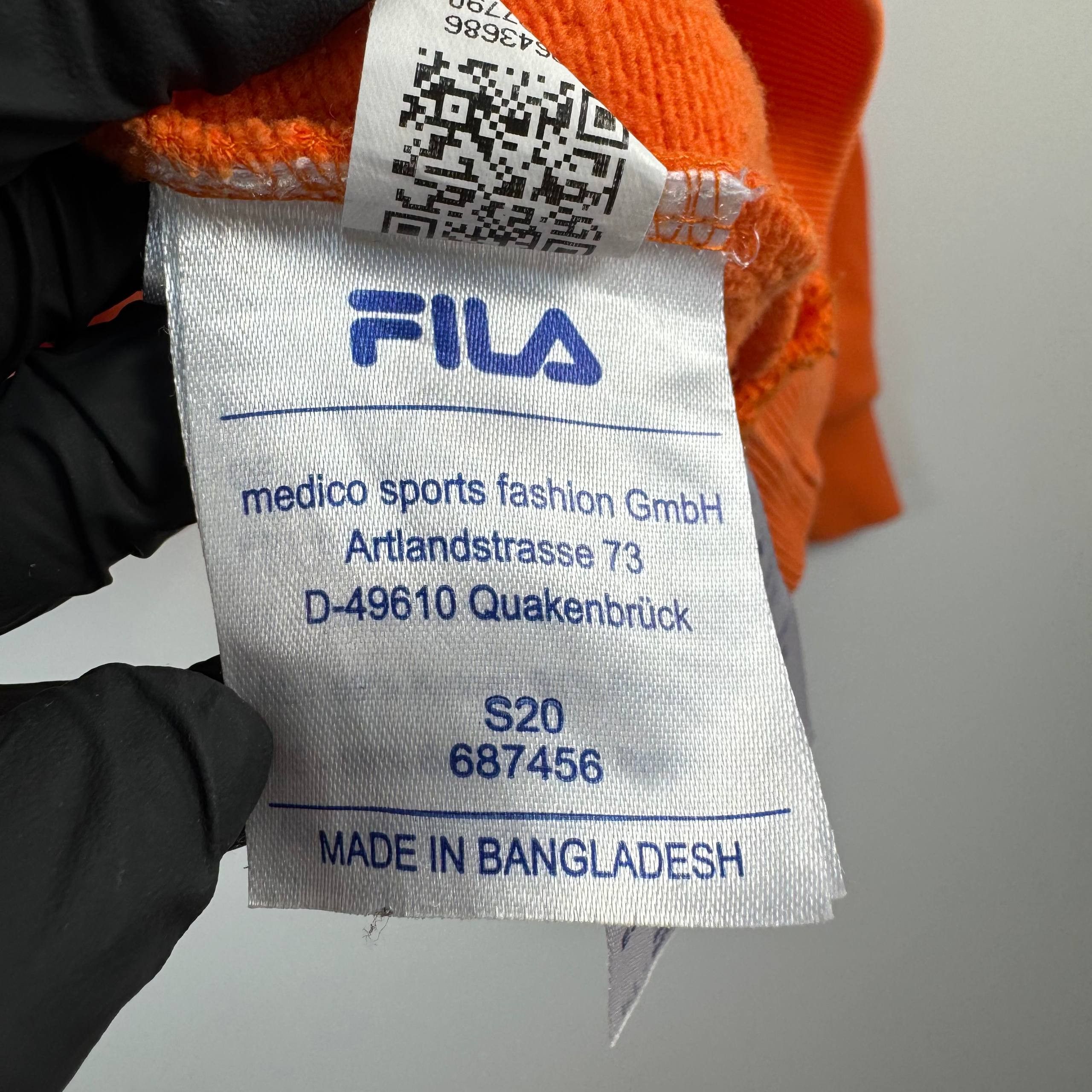 Fila Fila Small Logo Crewneck Sweatshirt Orange Mens Size M Size US M / EU 48-50 / 2 - 5 Thumbnail