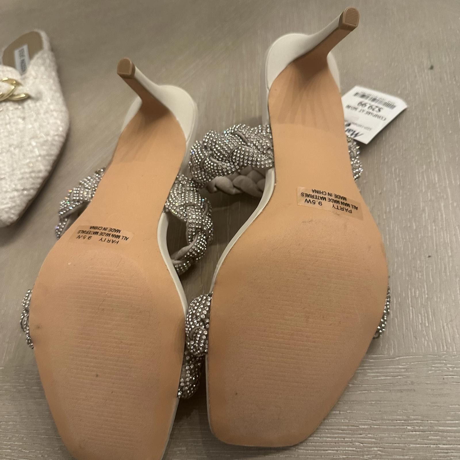 Designer Stylish Braided Stiletto Slide Sandals by Cushionaire Size US 9.5 / IT 39.5 - 6 Thumbnail