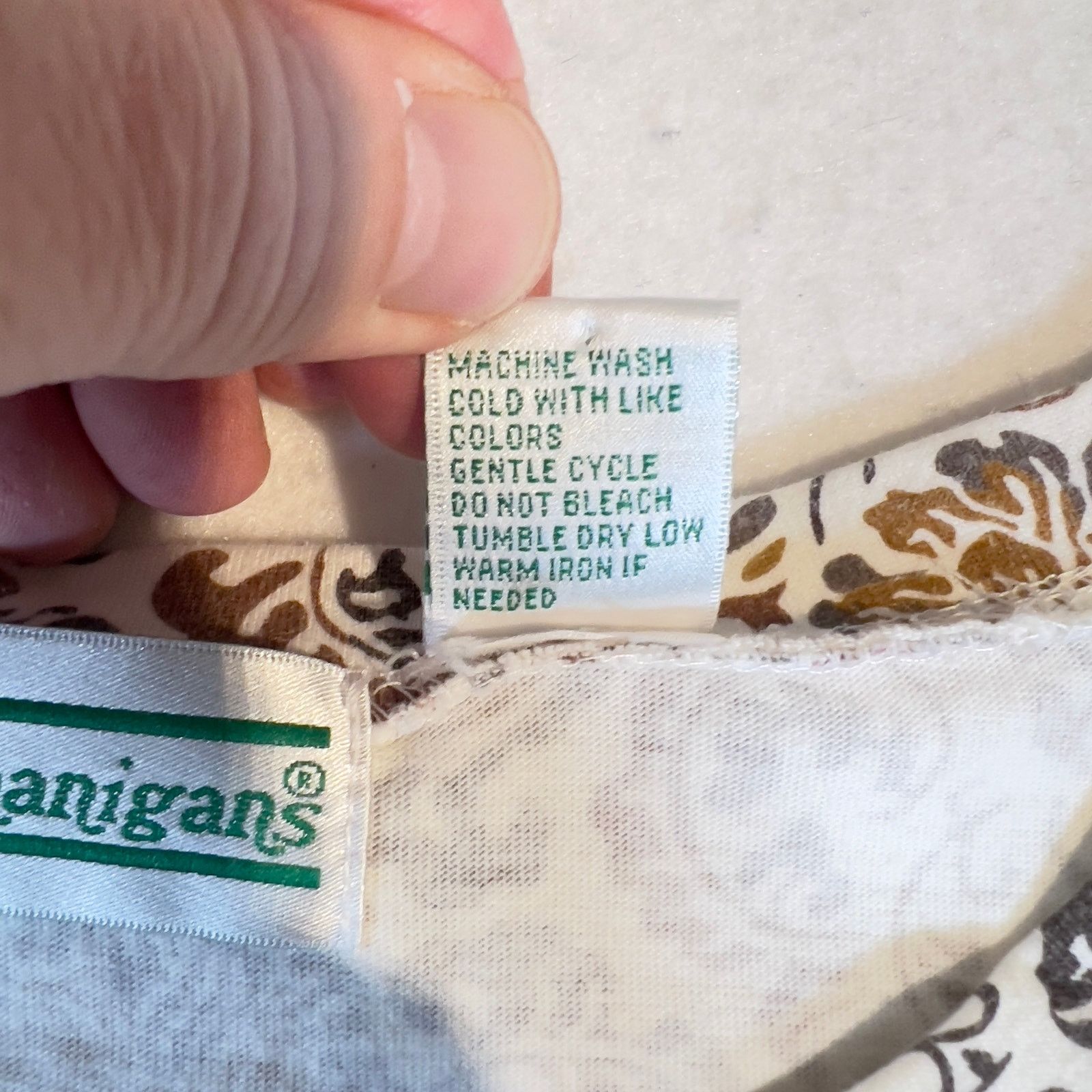 Other Shenanigans Shirt Woman's XL Floral Crew Neck 3/4 Sleeves Size XL / US 12-14 / IT 48-50 - 3 Thumbnail