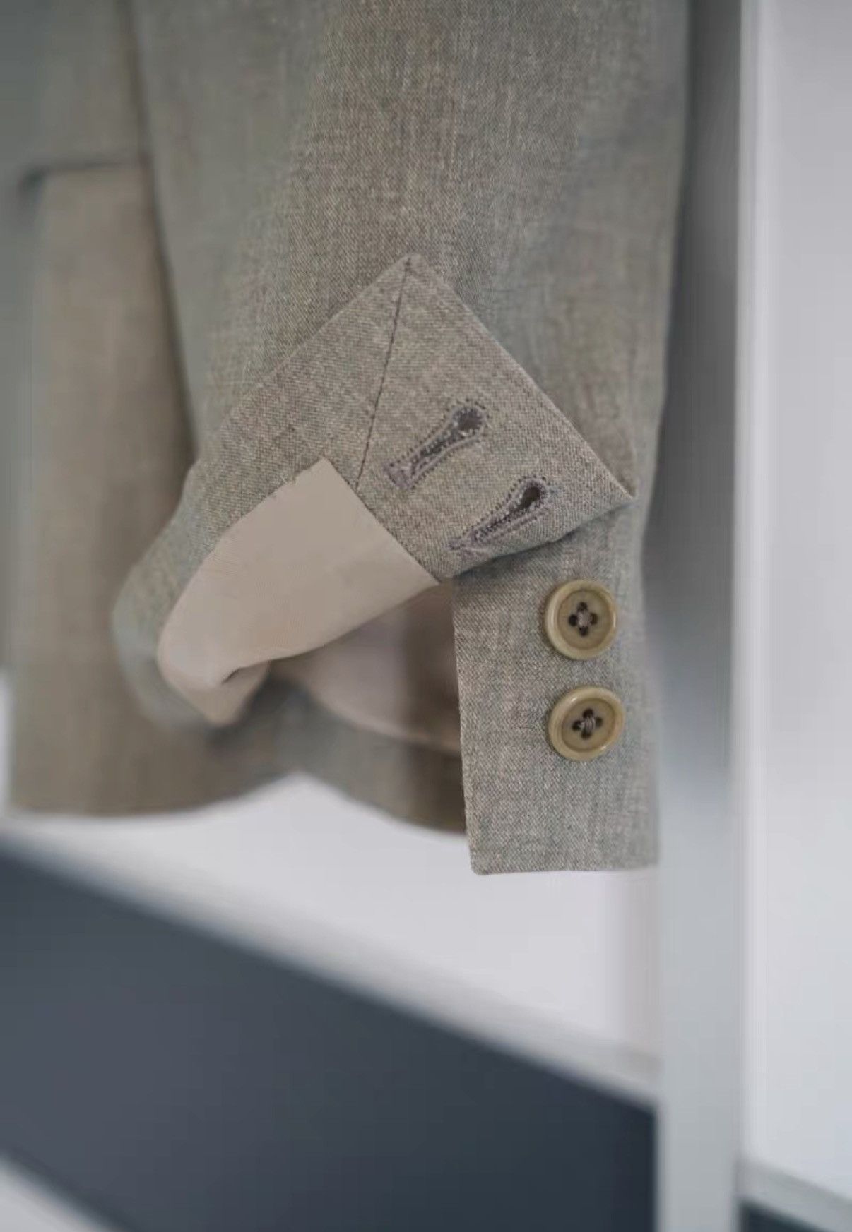 Yohji Yamamoto Yohji Yamamoto 10SS Takeshi Kitano Gray Blazer K4 Size US XL / EU 56 / 4 - 4 Thumbnail