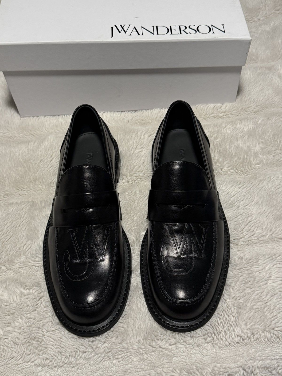 JW Anderson JW Anderson Slip-on leather penny loafers Size US 9 / EU 42 - 1 Thumbnail