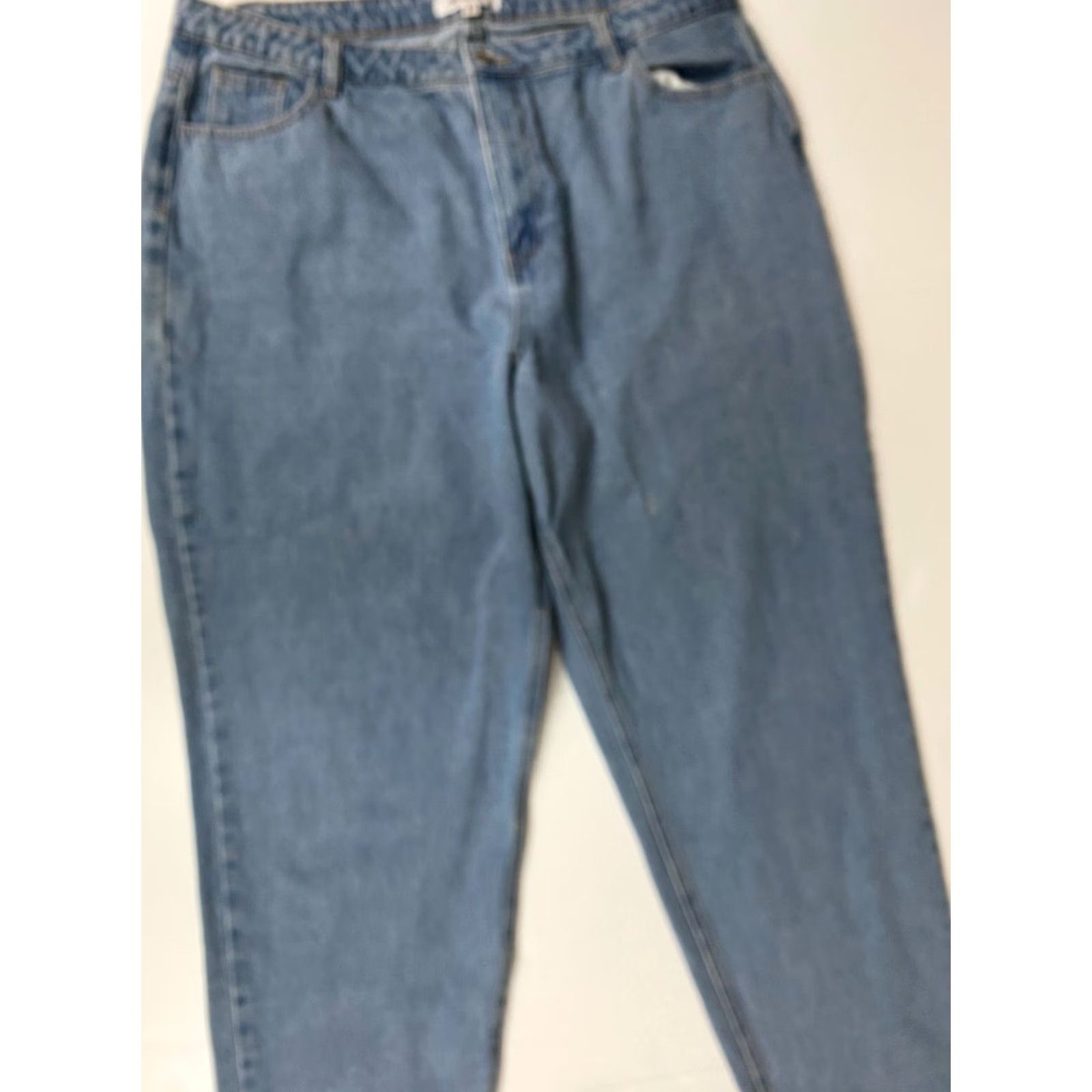 Missguided Missguided Jeans 14 Blue Denim Straight Womens Regular Size 36" / US 14 / IT 50 - 6 Thumbnail