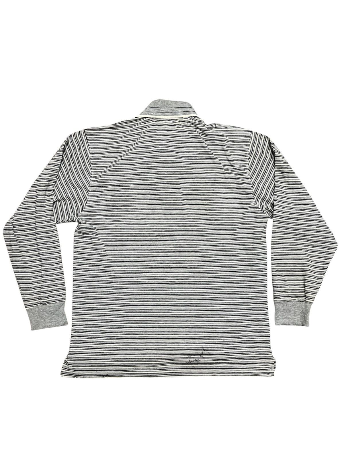 Gianni Valentino 💥Gianni Valentino Vintage 90s Striped Polo Longsleeves Size US M / EU 48-50 / 2 - 2 Thumbnail
