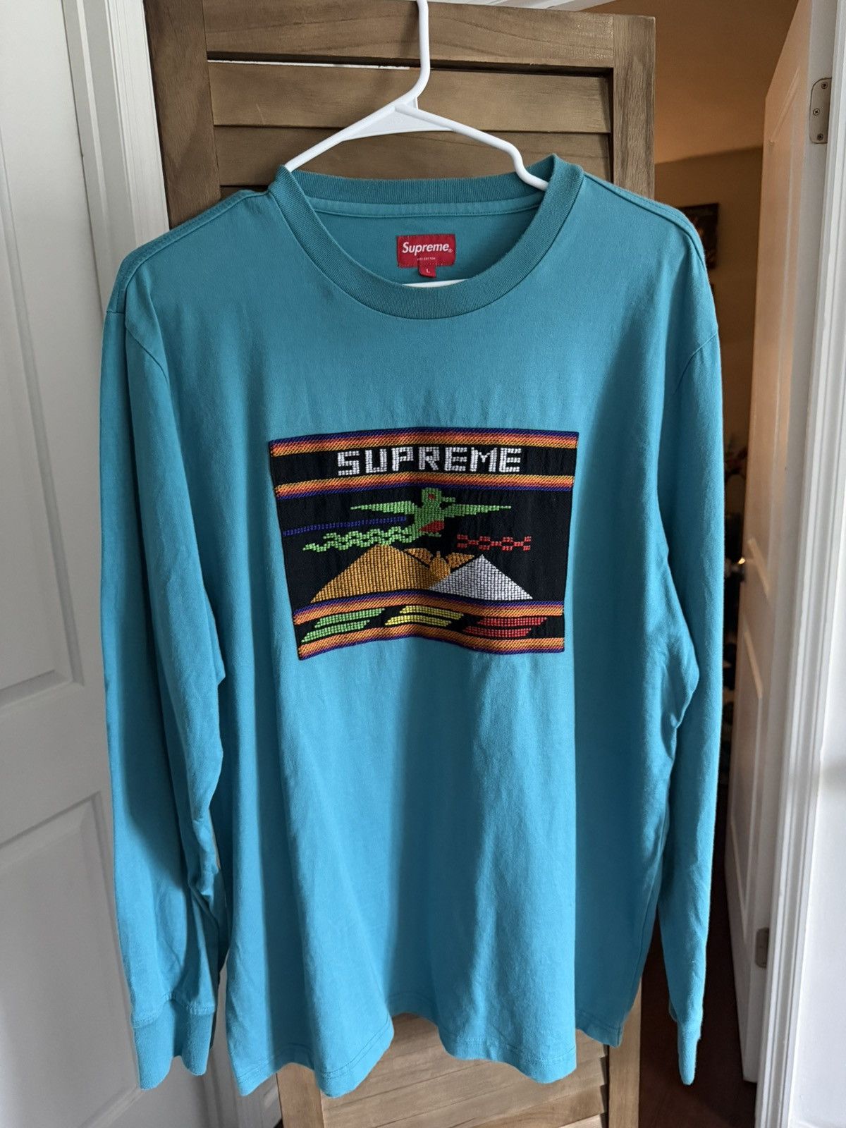 Supreme Supreme Needlepoint Patch L/S Top Size US L / EU 52-54 / 3 - 1 Thumbnail