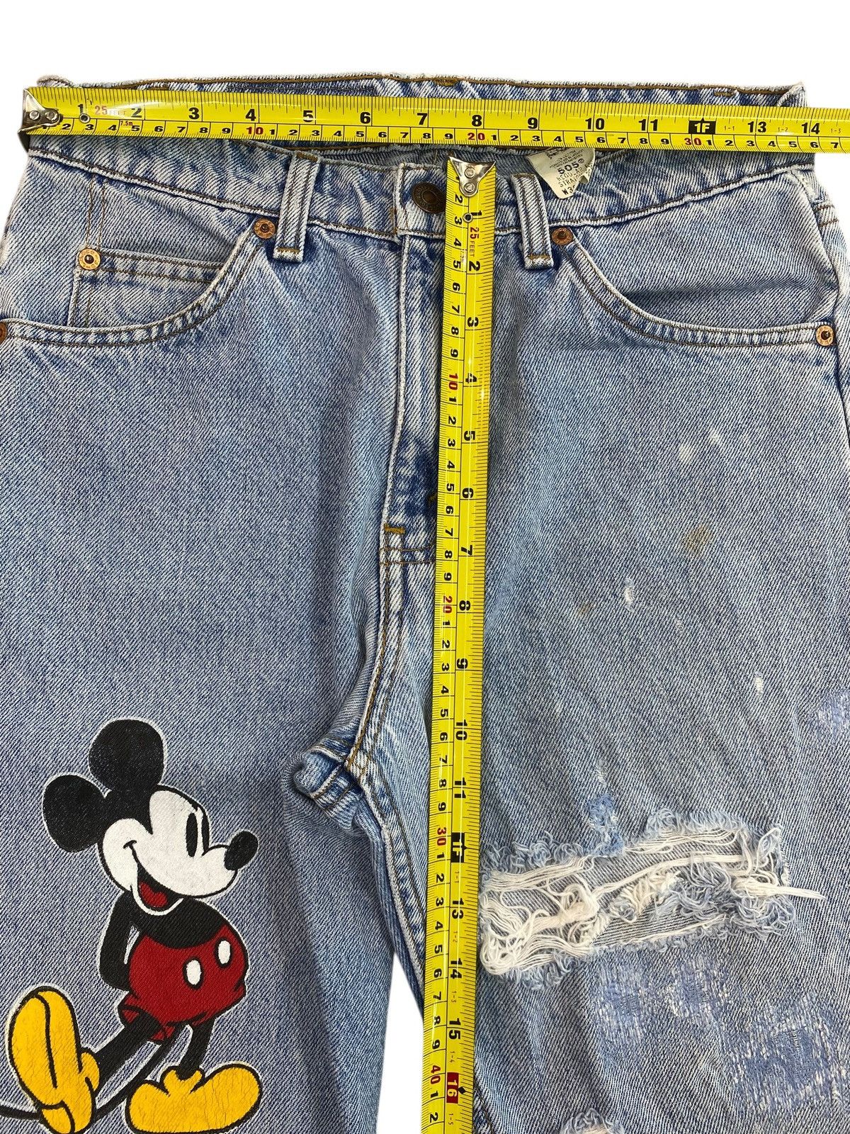 Levi's Levi’s Distressed Straight Leg Style Jeans Size US 28 / EU 44 - 6 Thumbnail