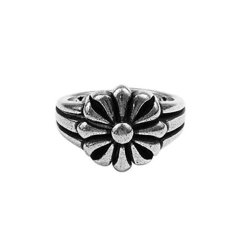 Jewelry Resizable Elegant Sunflower Silver Ring Size ONE SIZE - 3 Thumbnail