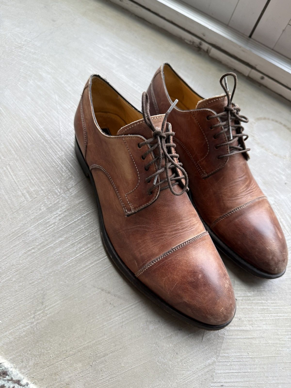 Gordon Rush Gordon Rush Cap Toe Leather Dress Shoe Size US 9.5 / EU 42-43 - 2 Thumbnail