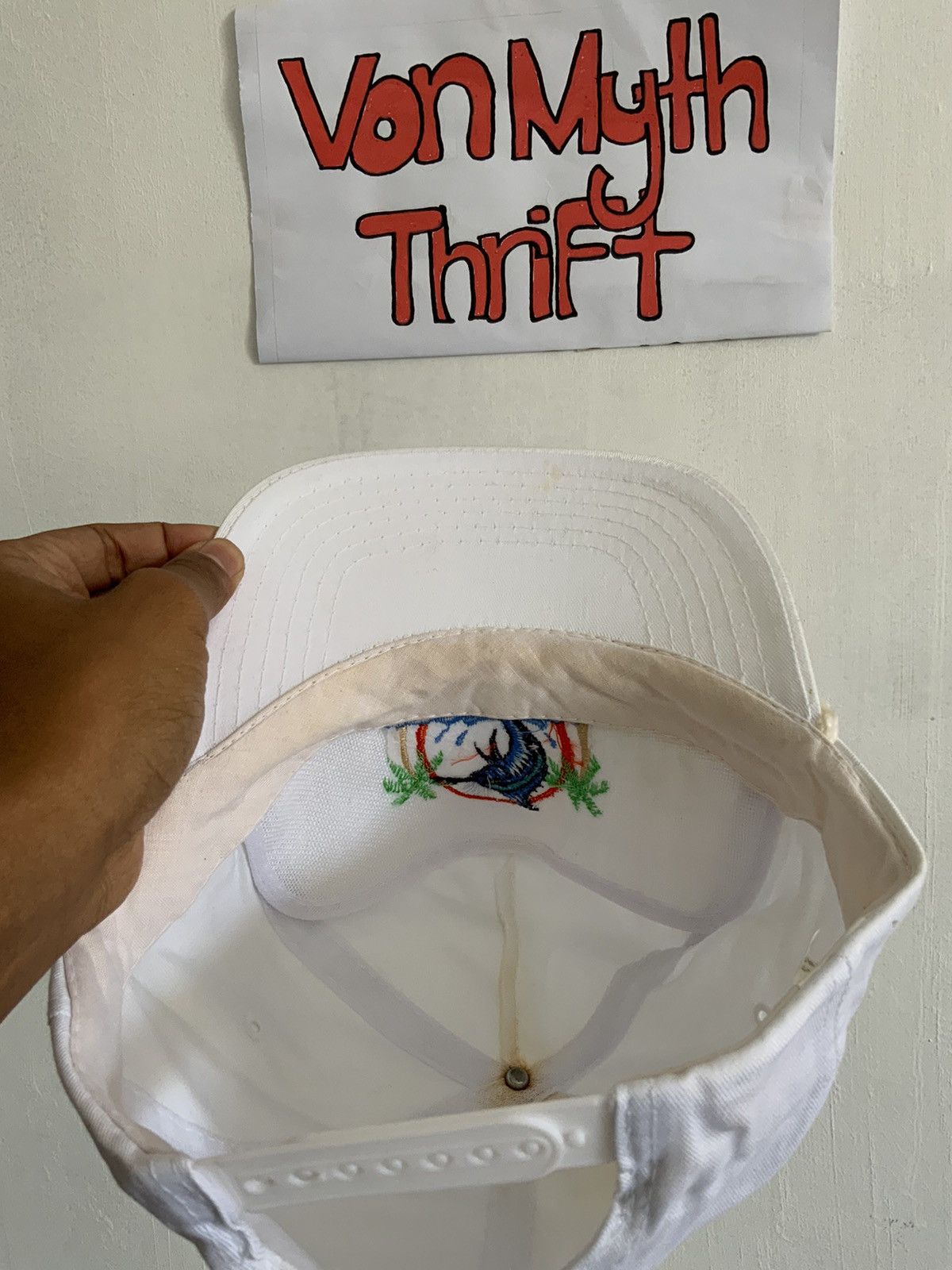 If Six Was Nine Vintage St. Barthelemy Fwi Marlin Hat Size ONE SIZE - 8 Thumbnail