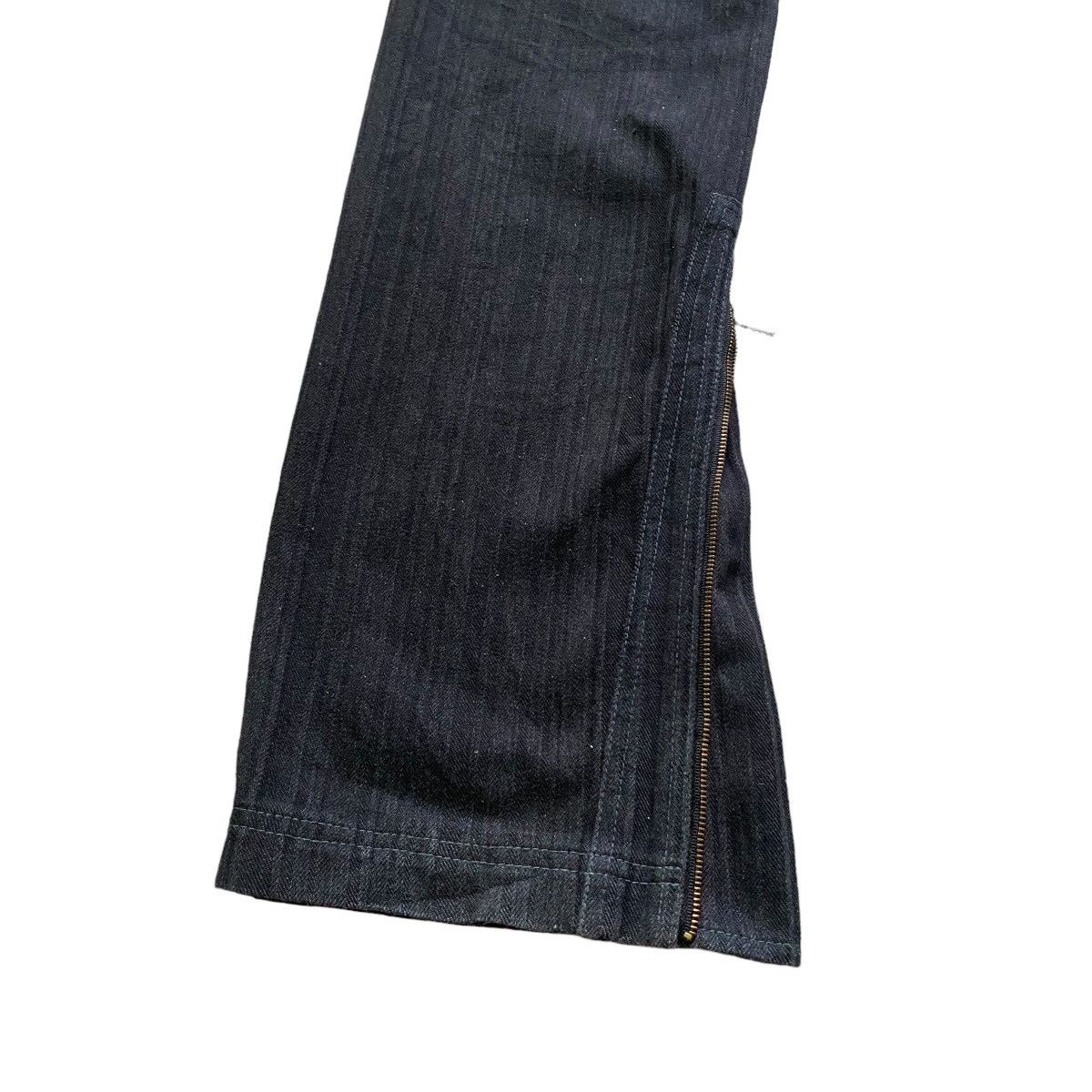 Japanese Brand NCFM Denim Cargo Zipper Flare Pant Size US 30 / EU 46 - 16 Thumbnail