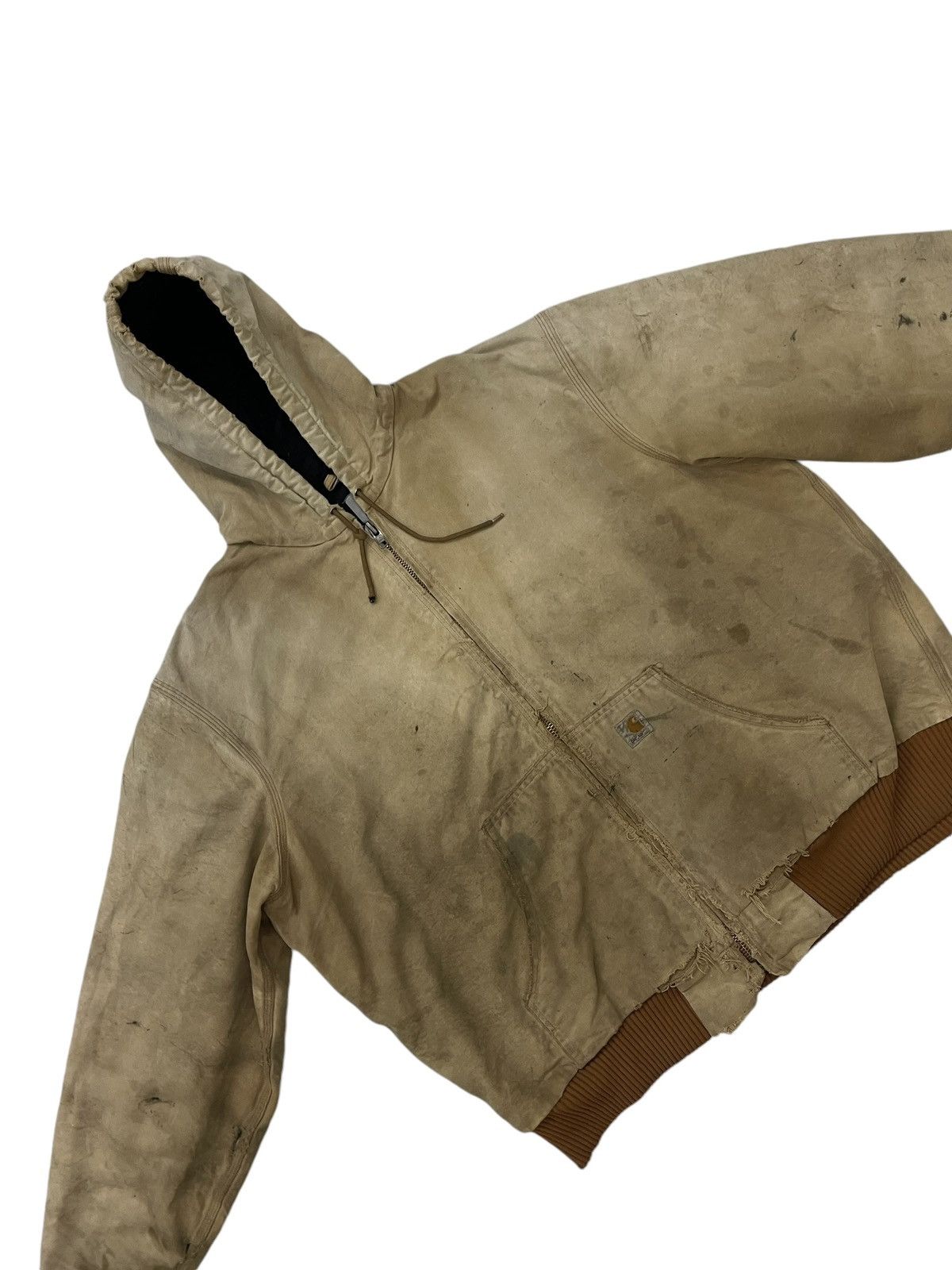 Carhartt × Vintage Vintage Carhartt crazy distressed and dirty workwear jacket Size US XXL / EU 58 / 5 - 3 Thumbnail