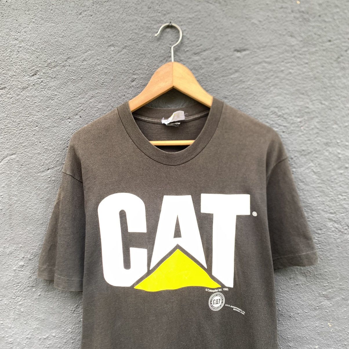 Caterpillar Thrashed Faded 90s Caterpillar Tee Size US M / EU 48-50 / 2 - 2 Thumbnail