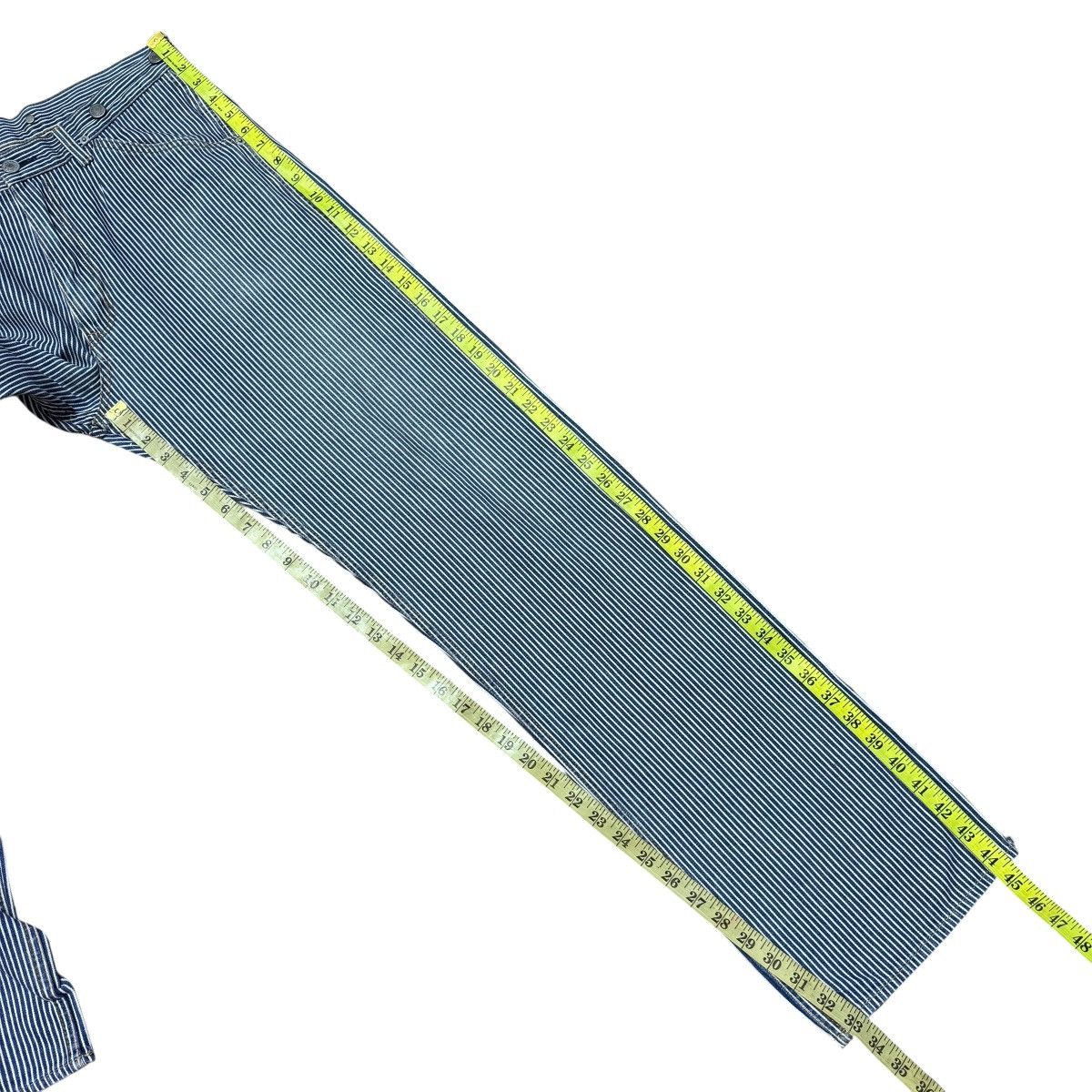 Hysteric Glamour Hysteric Glamour Kinky Hickory Striped Carpenter Pants Size US 32 / EU 48 - 17 Thumbnail