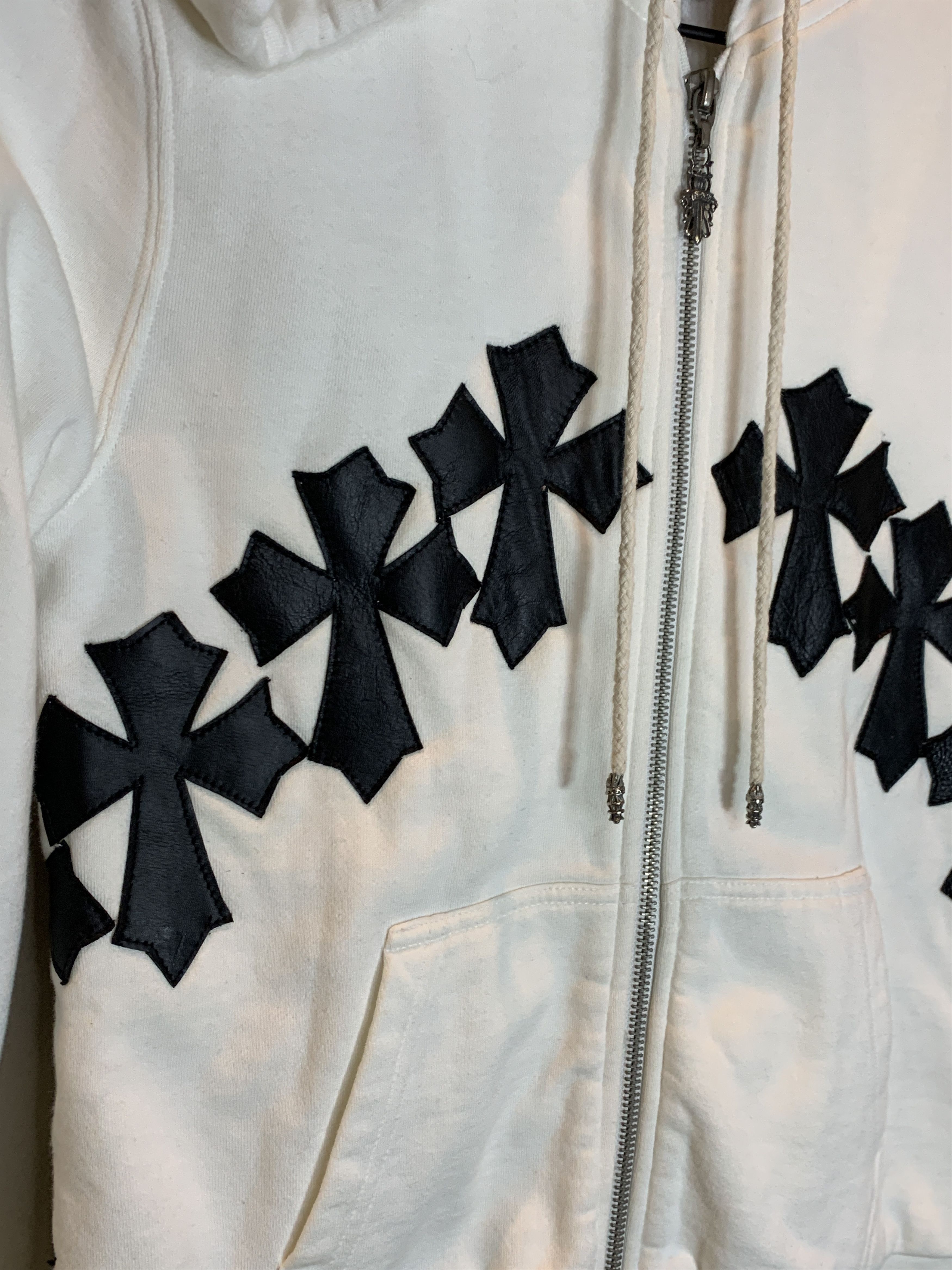 A&G Rock *RARE* Vintage A&G Rock Amal Guessous Crosses Thermal Hoodie Size M / US 6-8 / IT 42-44 - 7 Thumbnail