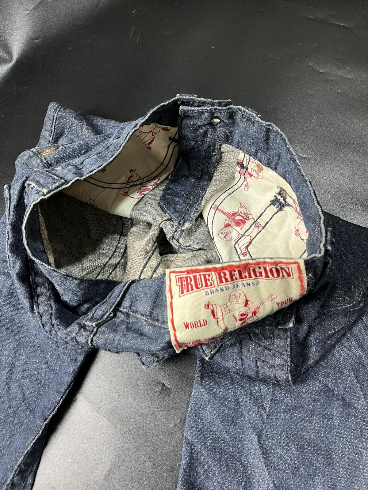 If Six Was Nine × Japanese Brand × True Religion Super Flared True Religion BlueJeans Size US 31 - 10 Thumbnail