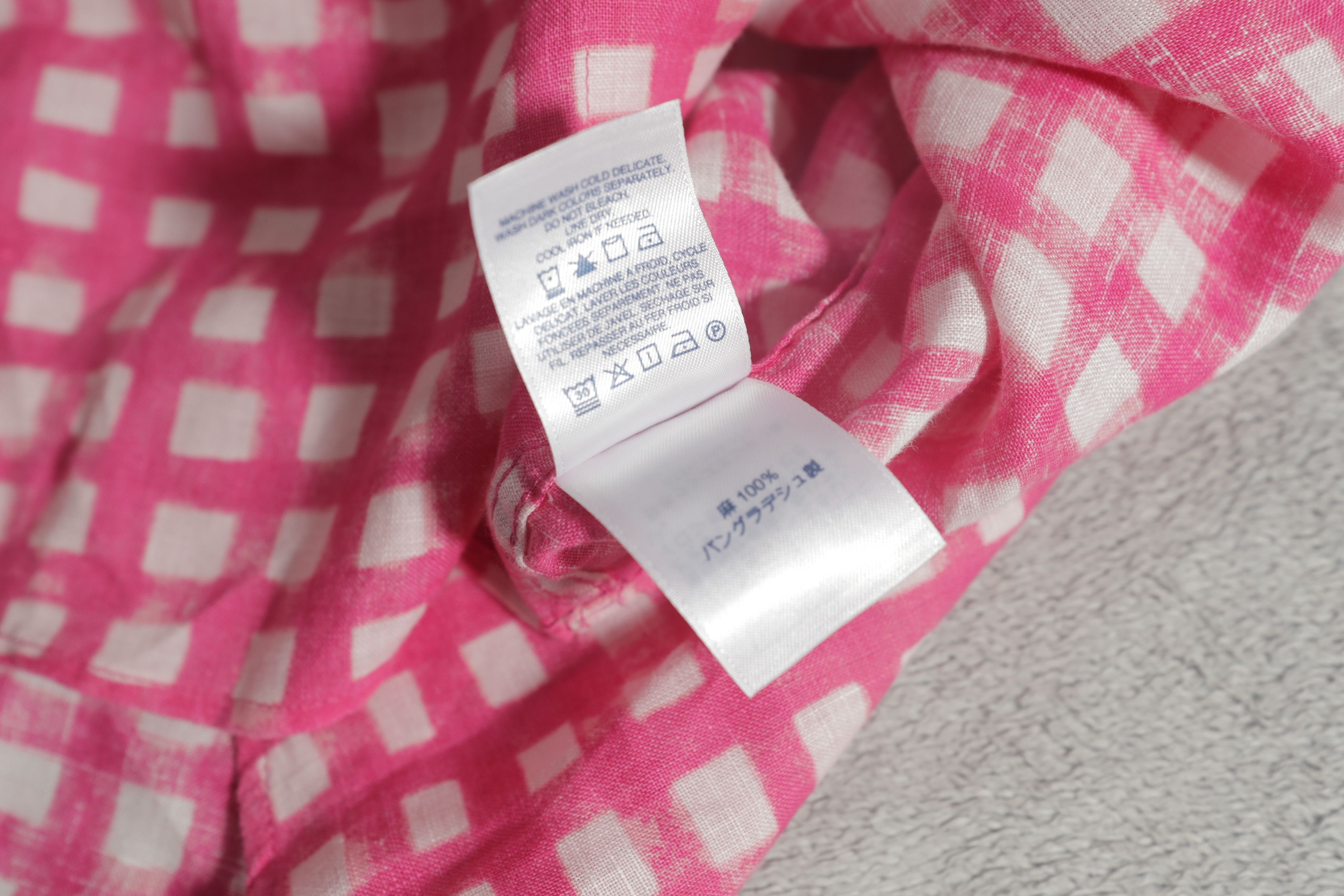 Lands' End Lands End Pink Checkered Vintage Button Down (M) Size US M / EU 48-50 / 2 - 10 Thumbnail