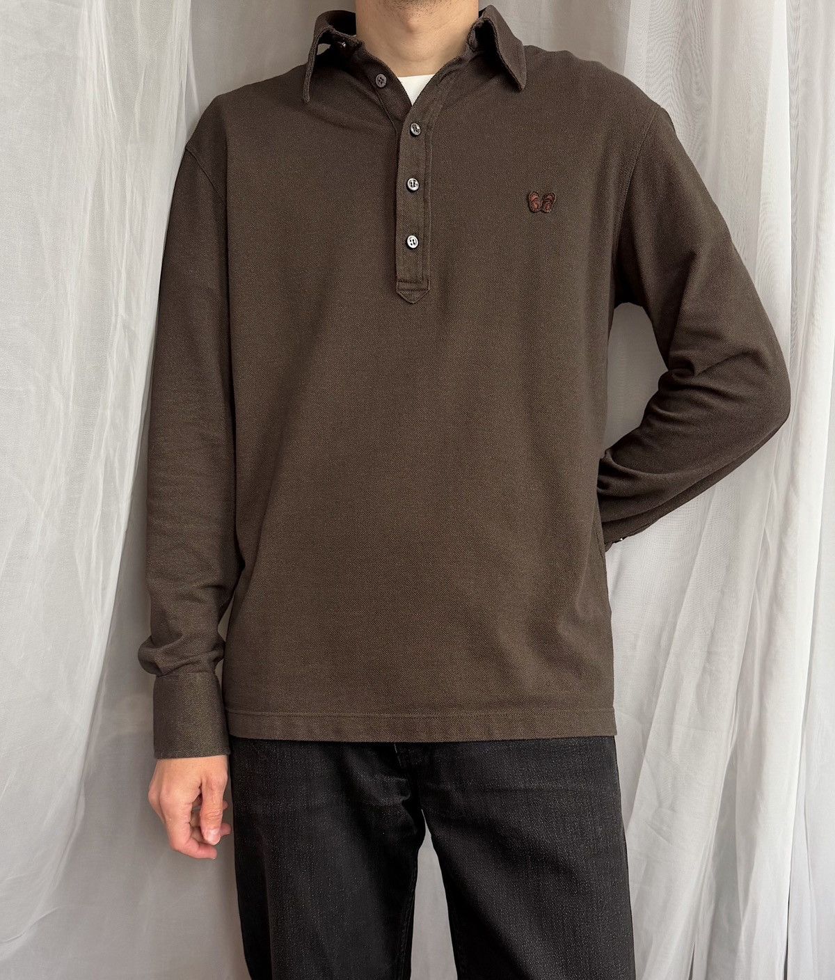 Bottega Veneta BOTTEGA VENETA Butterfly Logo Polo Shirt Cotton Sweater long Size US M / EU 48-50 / 2 - 5 Thumbnail