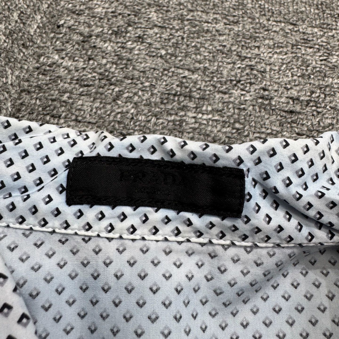 Prada Prada Diamond All Over Short Sleeve Shirt M Size US M / EU 48-50 / 2 - 4 Thumbnail