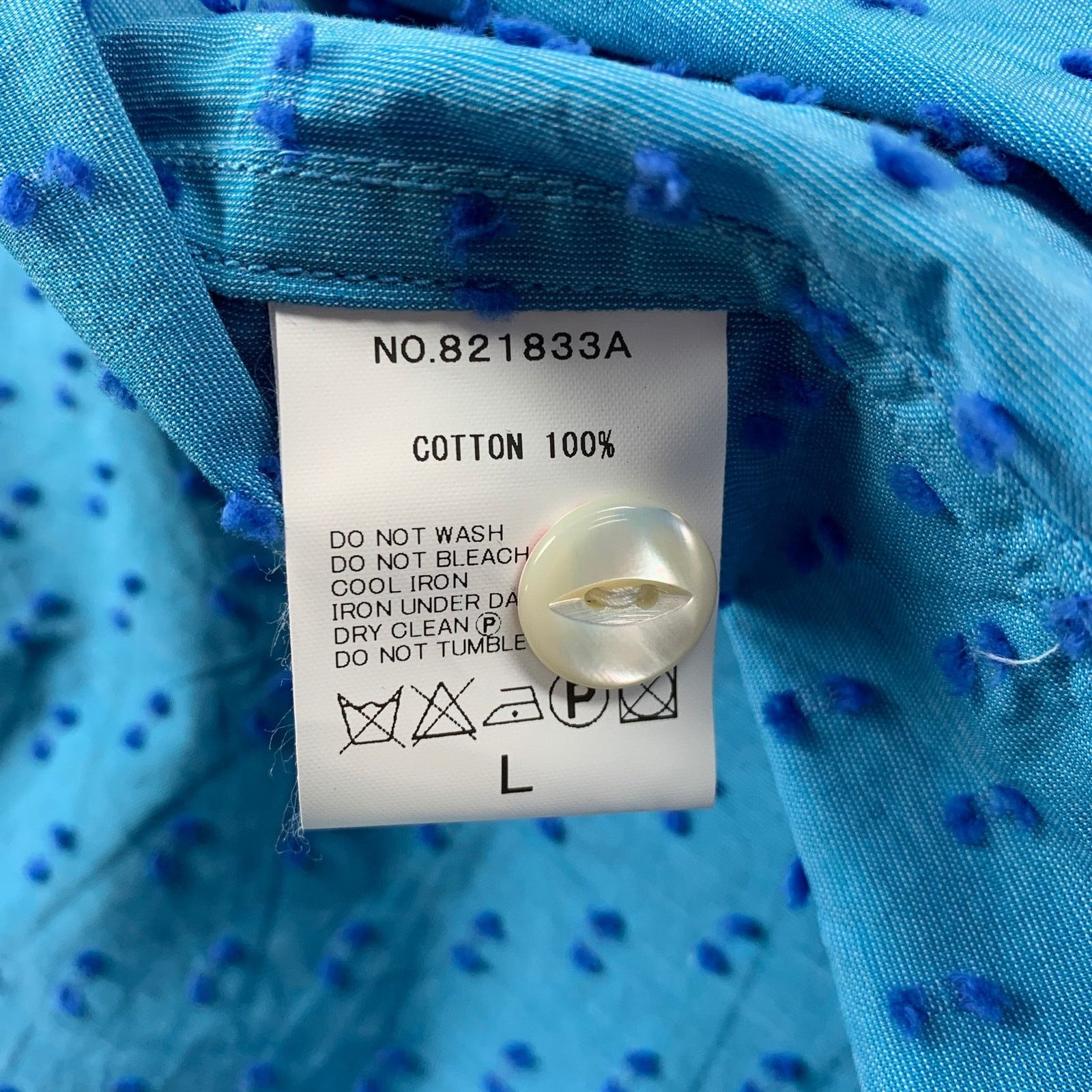 Haversack HAVER SACK L Blue Dots Cotton Button Up Short Sleeve Shirt Size US L / EU 52-54 / 3 - 4 Thumbnail