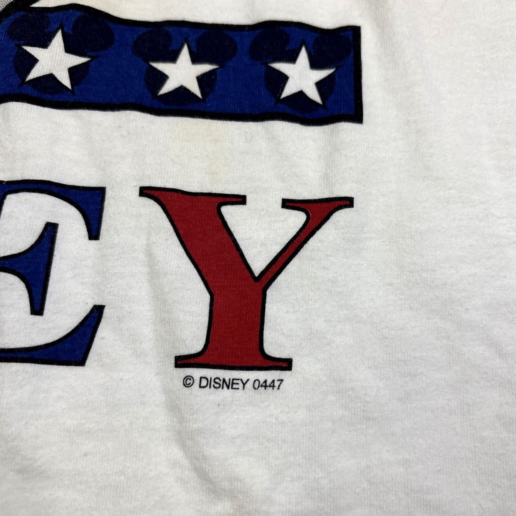 Mickey Unlimited VINTAGE Mickey Unlimited USA TShirt Mickey Mouse Men XL White Cotton Short Sleeve Crew Neck Graphic Print USA Theme Size US XL / EU 56 / 4 - 5 Thumbnail