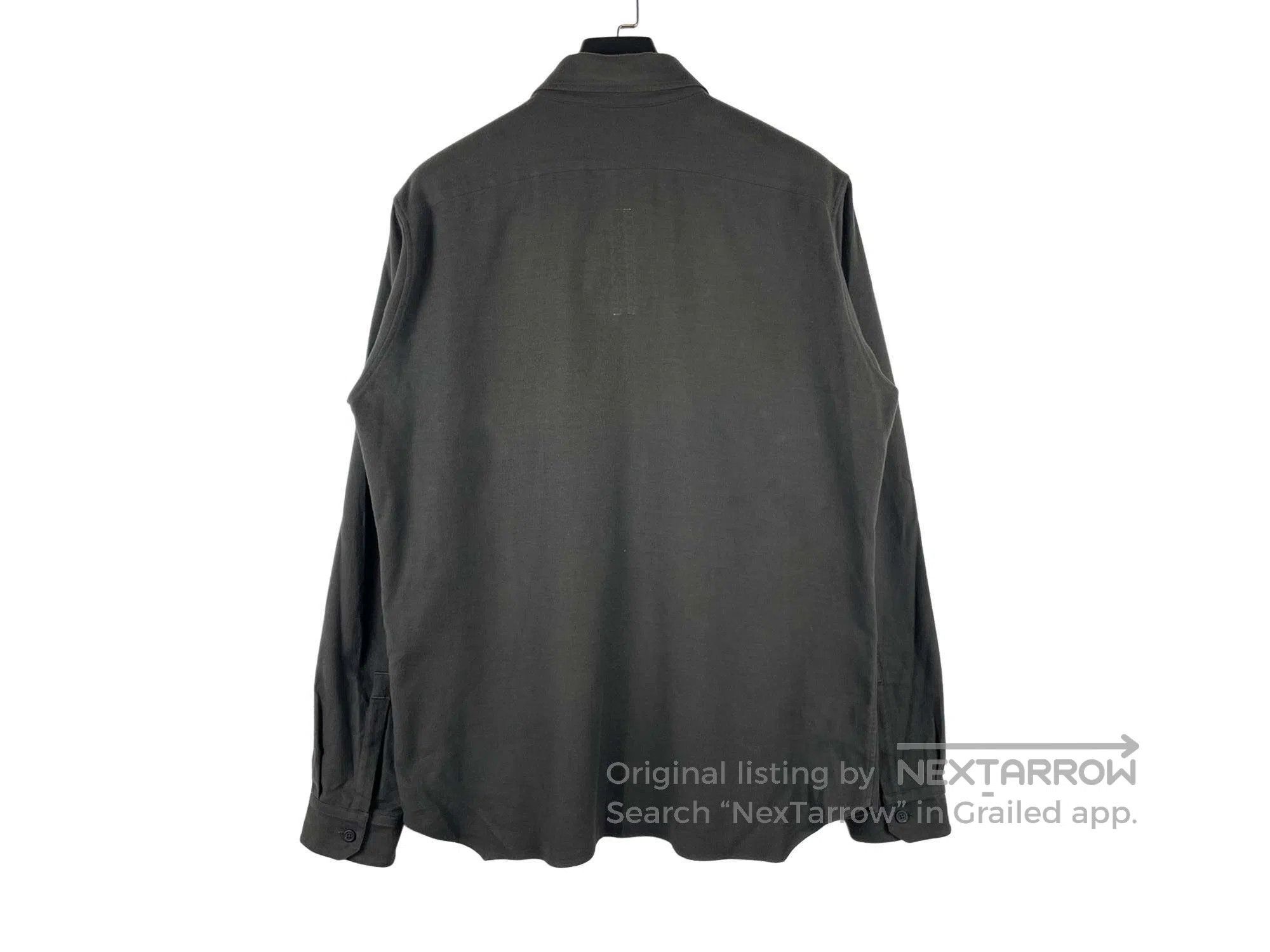Rick Owens RICK OWENS Long Sleeve Cotton Shirt Size US M / EU 48-50 / 2 - 2 Thumbnail