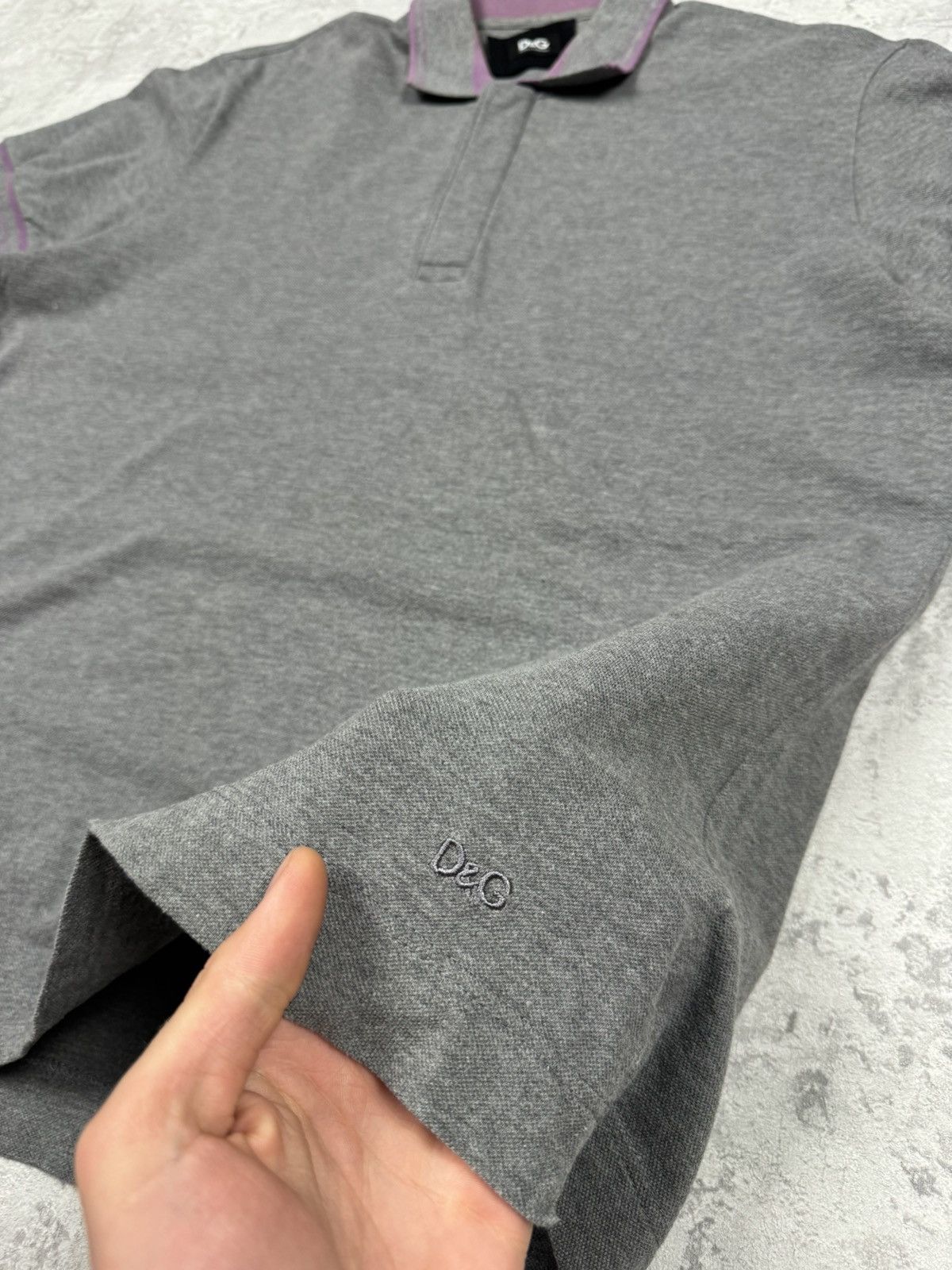Dolce & Gabbana Dolce & Gabbana Gray Polo Shirt Size 50 Size US M / EU 48-50 / 2 - 4 Thumbnail