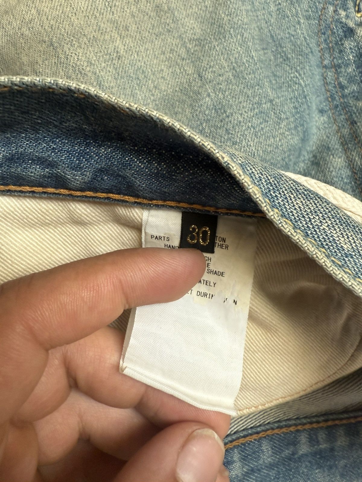 Kapital Denim bone shorts light blue faded Size US 30 / EU 46 - 5 Thumbnail