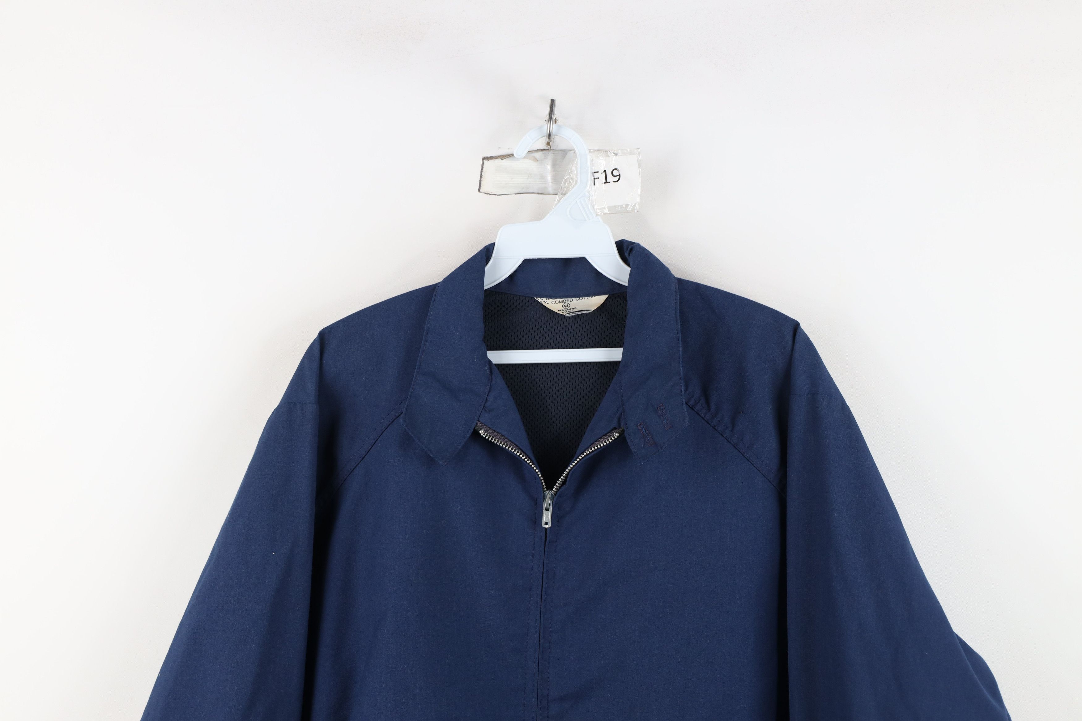 Vintage Vintage 60s Streetwear Racer Bomber Jacket Navy Blue USA Size US XXL / EU 58 / 5 - 2 Thumbnail