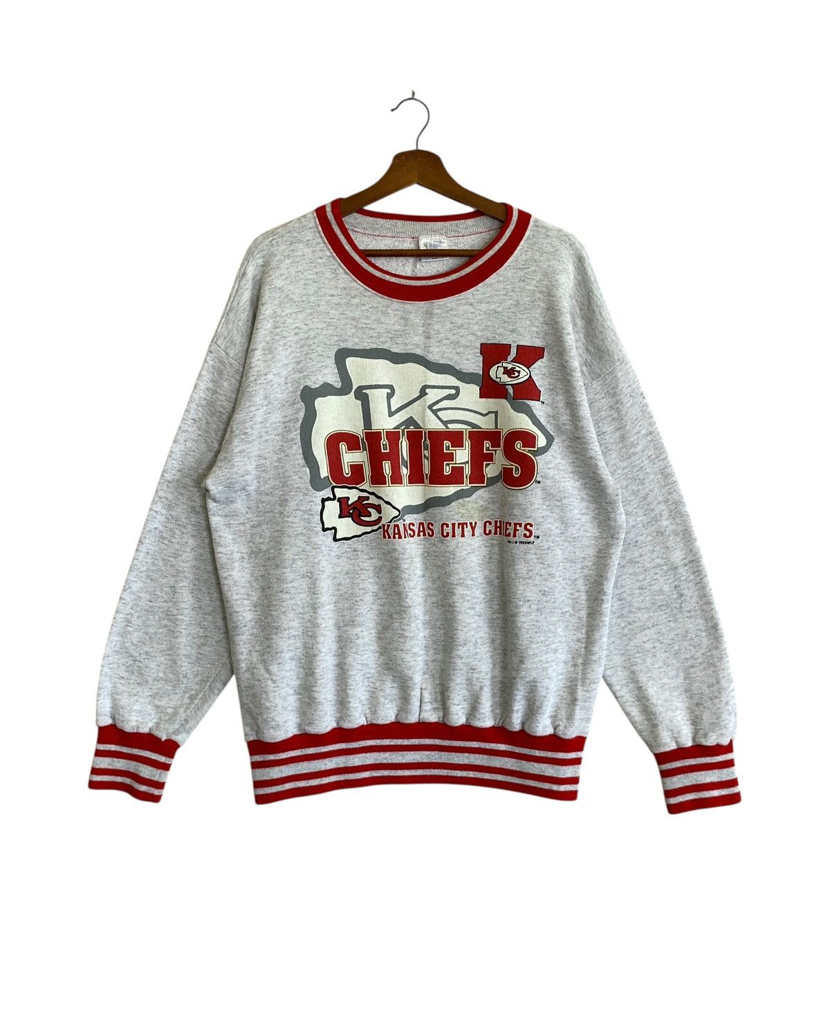 Vintage Vintage Team NFL Chiefs Kansas City Sweatshirt 1990s Size US L / EU 52-54 / 3 - 1 Thumbnail